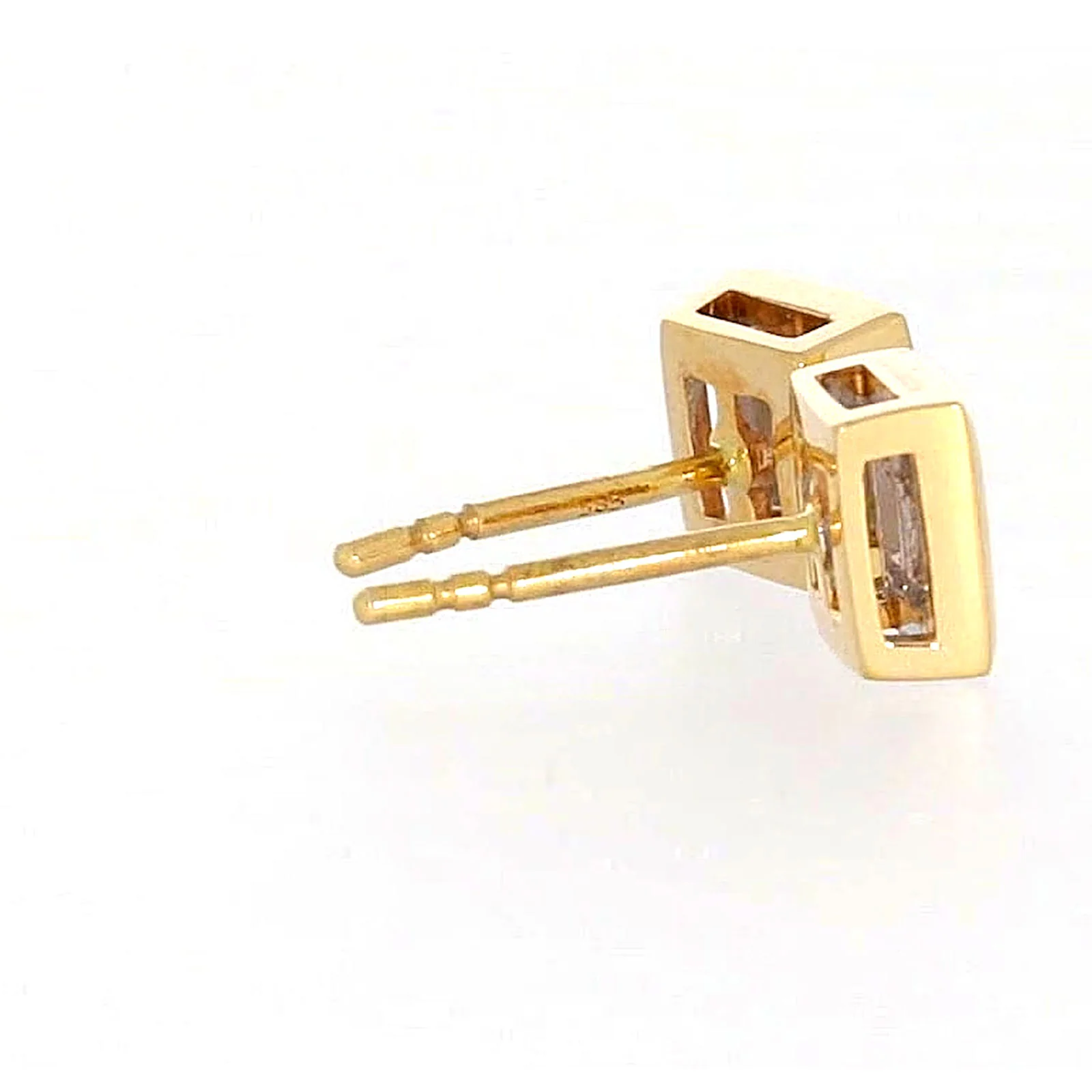 New York 14ct Yellow Gold Princess Cut 1/4 CARAT tw of Diamonds Stud Earrings - Image 53