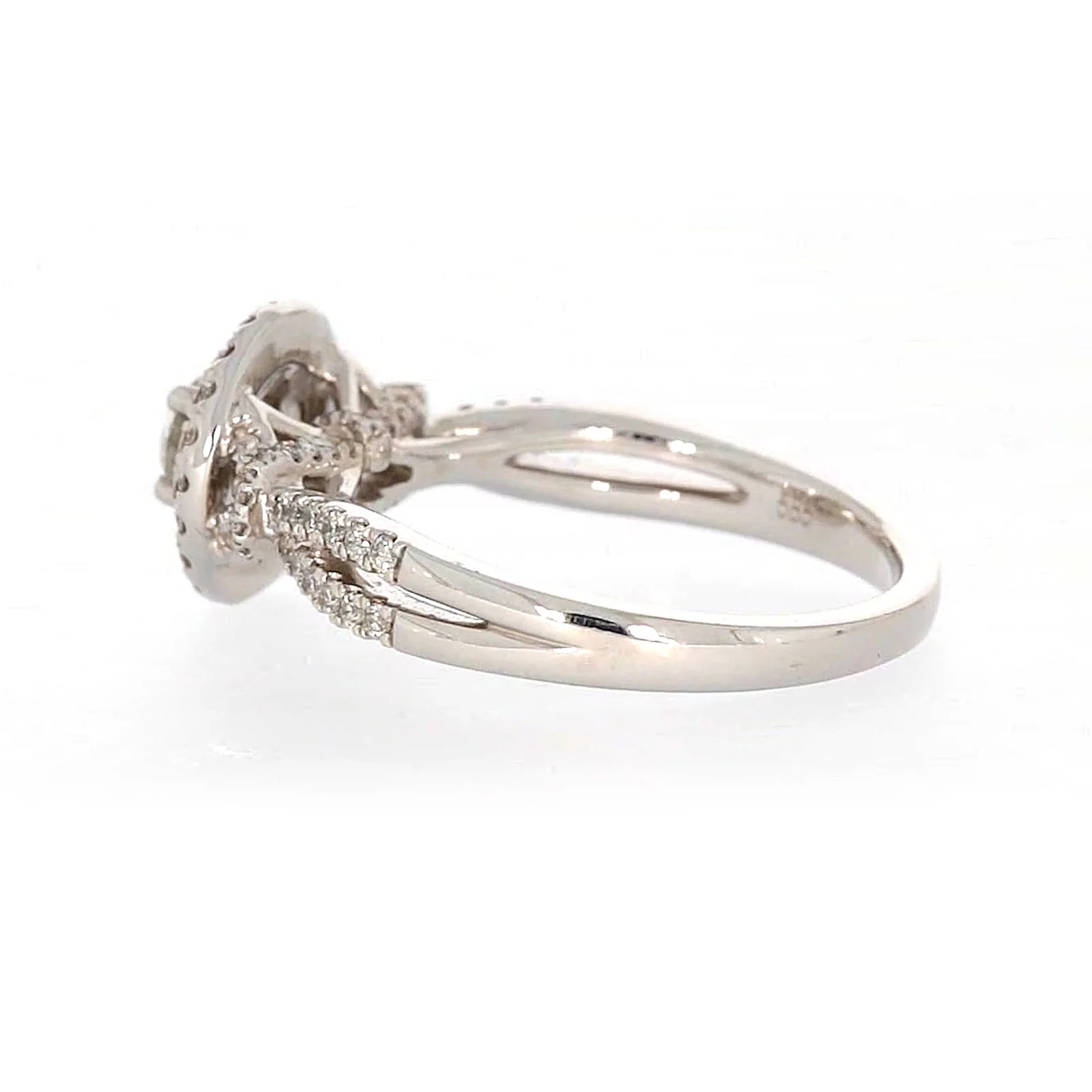 Paris 14ct White Gold Round Brilliant Cut 1 CARAT tw of Diamonds Ring - Image 25