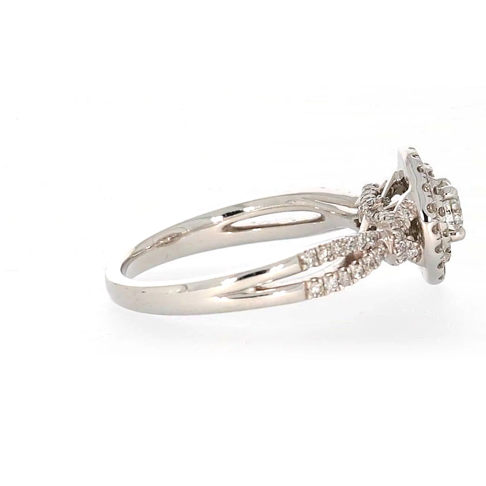 Paris 14ct White Gold Round Brilliant Cut 1 CARAT tw of Diamonds Ring - Image 56