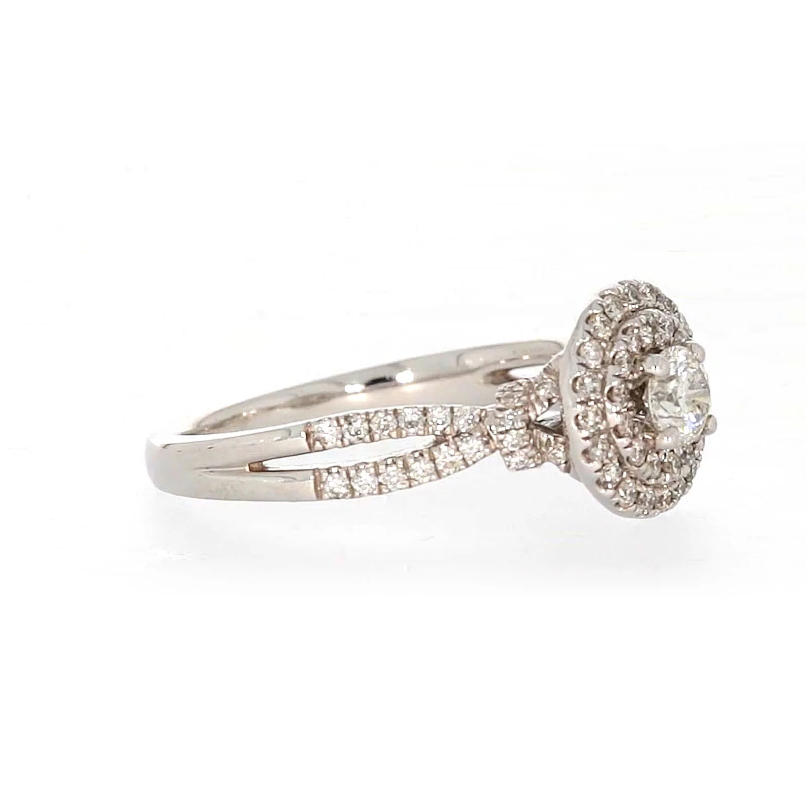 Paris 14ct White Gold Round Brilliant Cut 1 CARAT tw of Diamonds Ring - Image 64