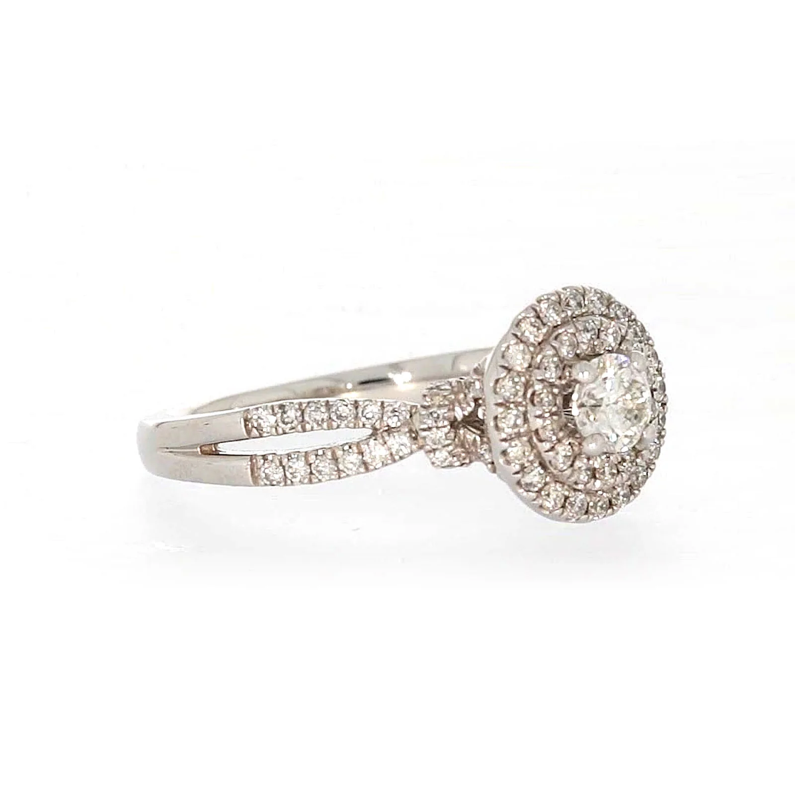 Paris 14ct White Gold Round Brilliant Cut 1 CARAT tw of Diamonds Ring - Image 67