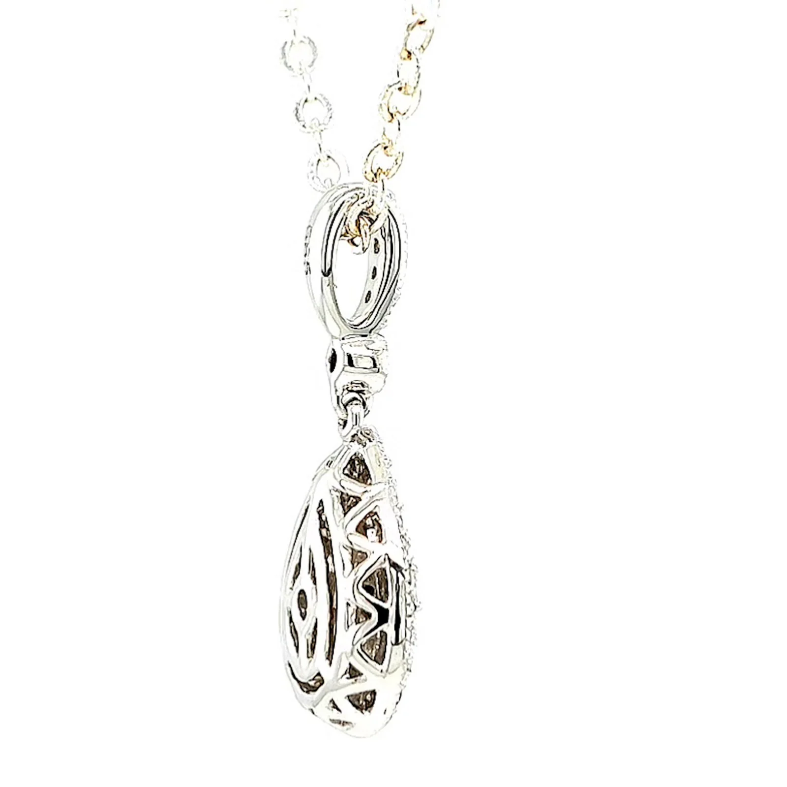 Paris 14ct White Gold Round Brilliant Cut 1/4 CARAT tw of Diamonds Pendant - Image 53