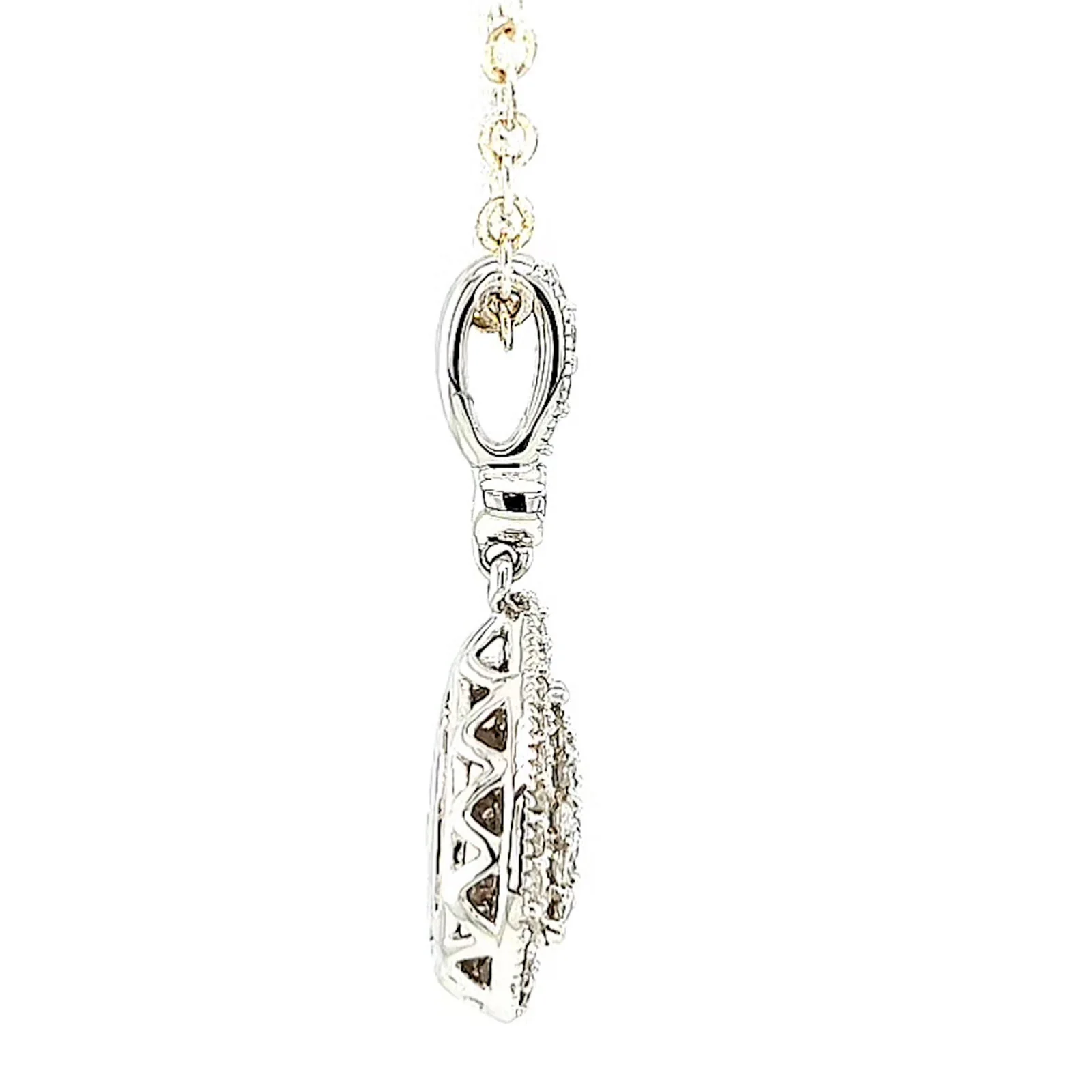 Paris 14ct White Gold Round Brilliant Cut 1/4 CARAT tw of Diamonds Pendant - Image 57