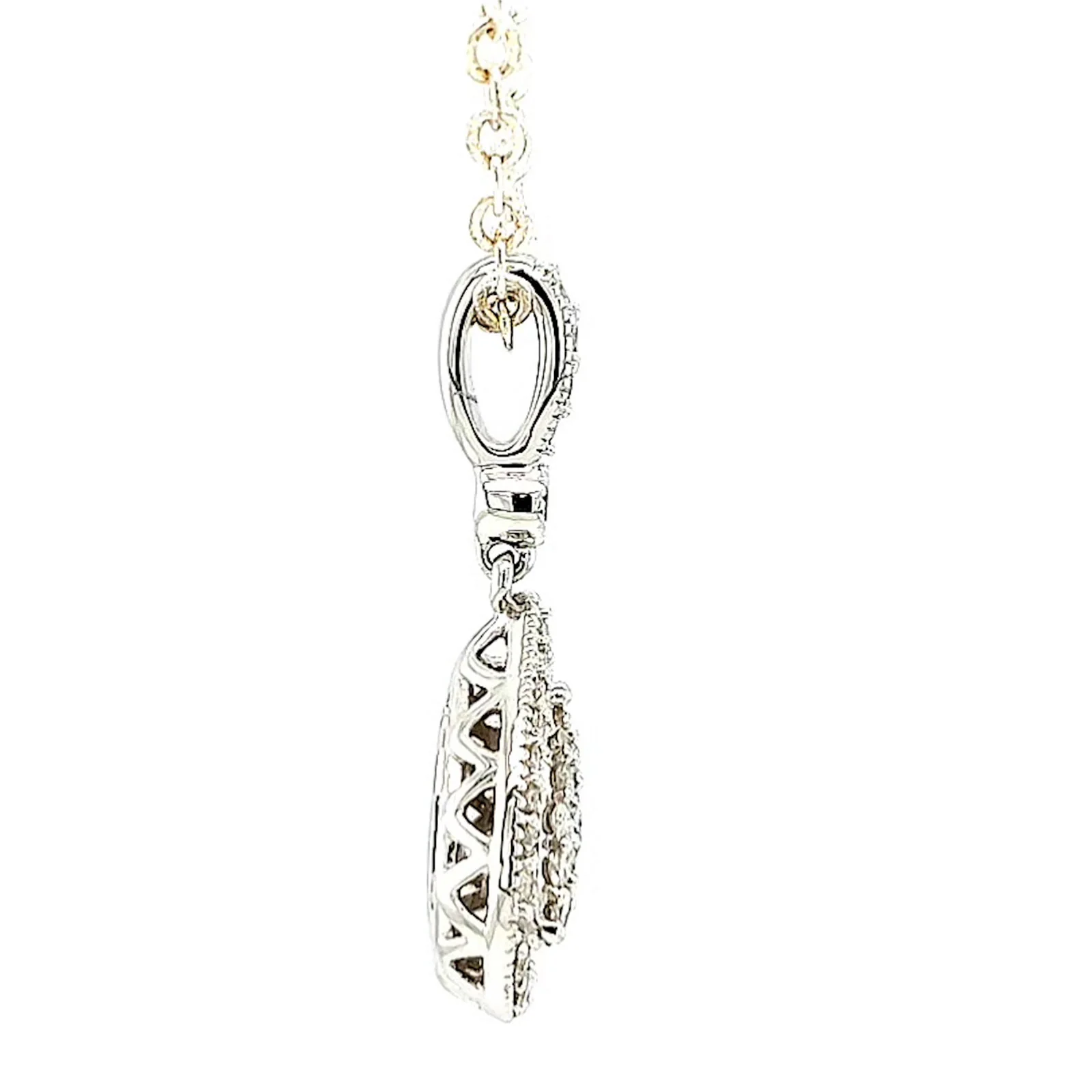 Paris 14ct White Gold Round Brilliant Cut 1/4 CARAT tw of Diamonds Pendant - Image 58