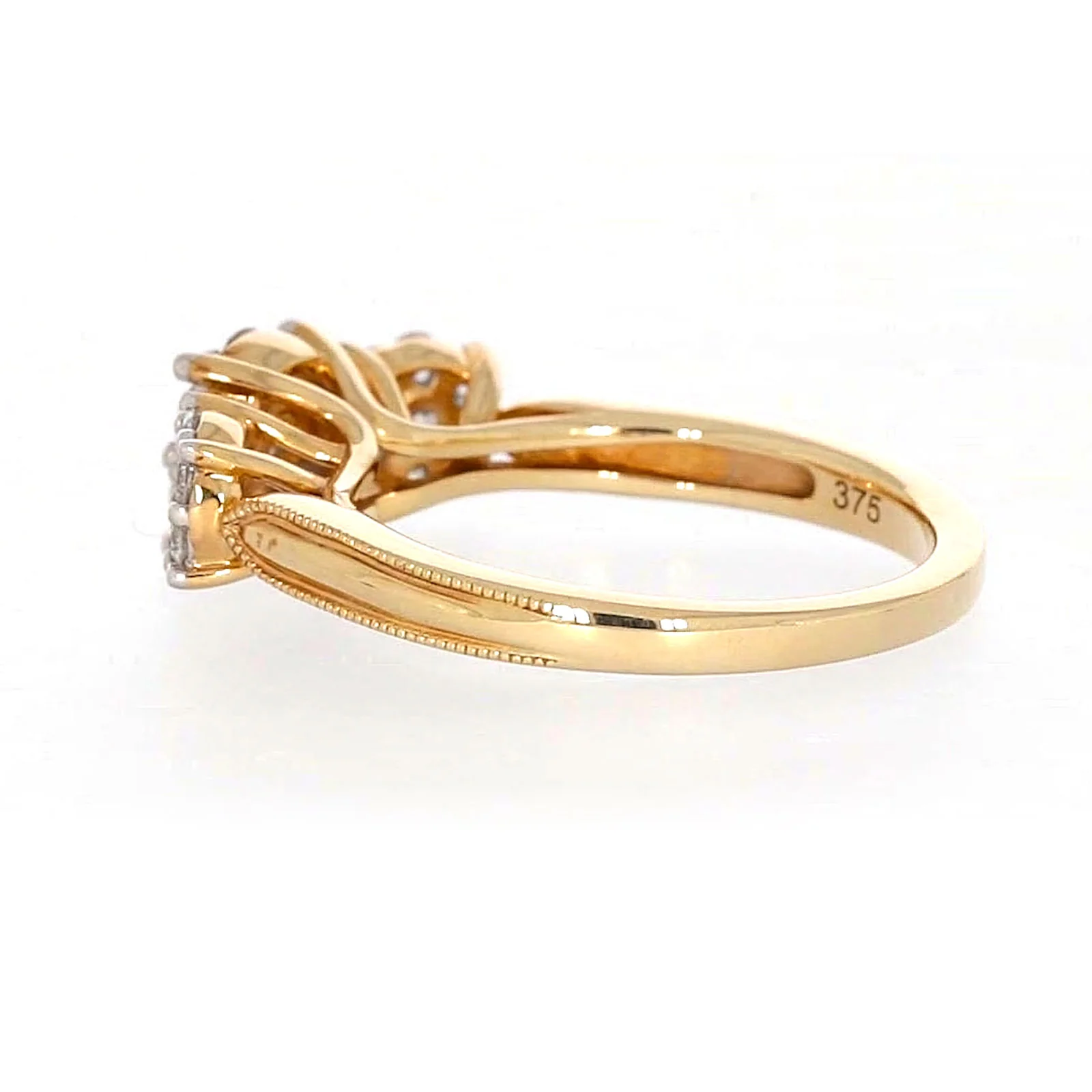 London 9ct Yellow Gold Round Brilliant Cut 3/4 CARAT tw of Diamonds Ring - Image 28