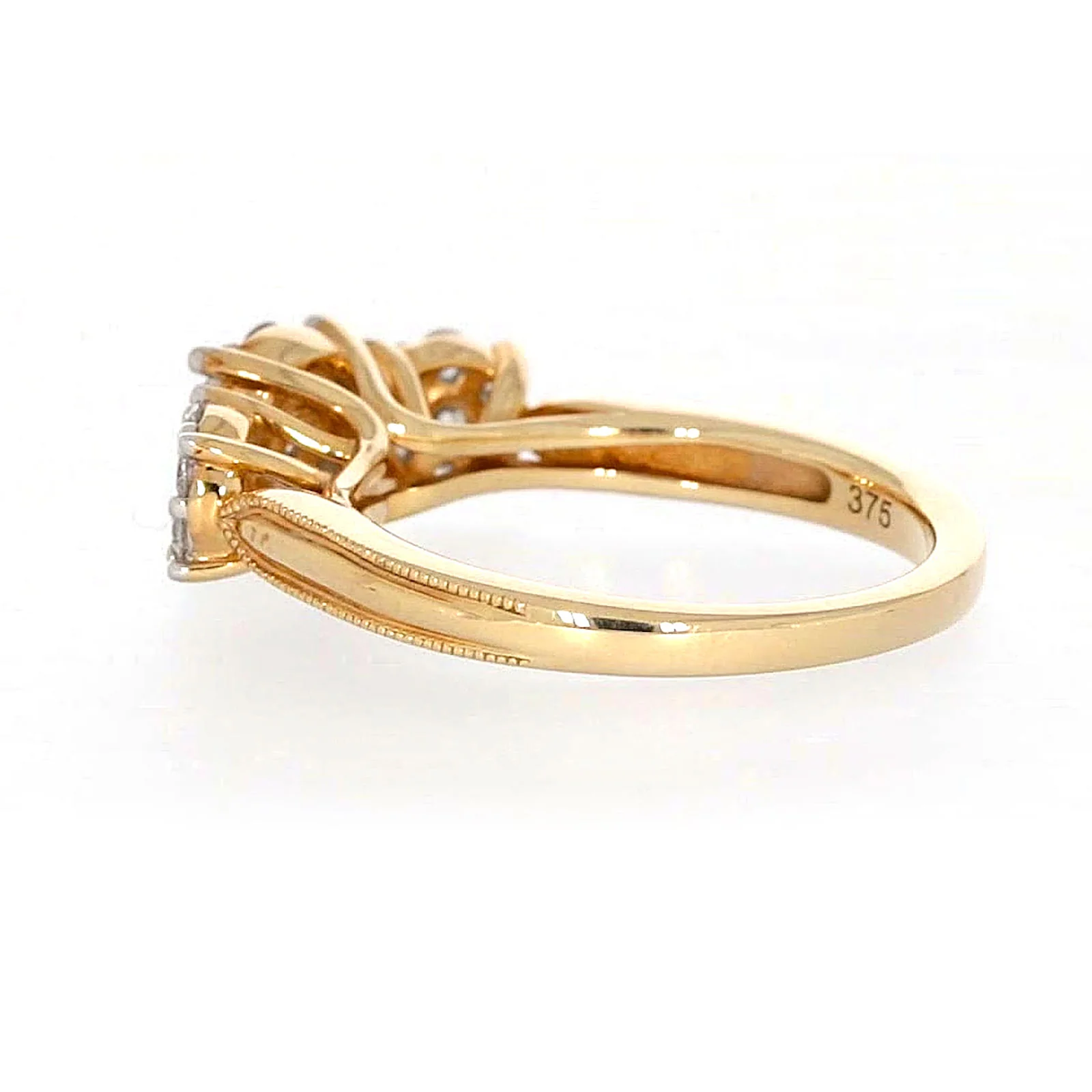 London 9ct Yellow Gold Round Brilliant Cut 3/4 CARAT tw of Diamonds Ring - Image 29