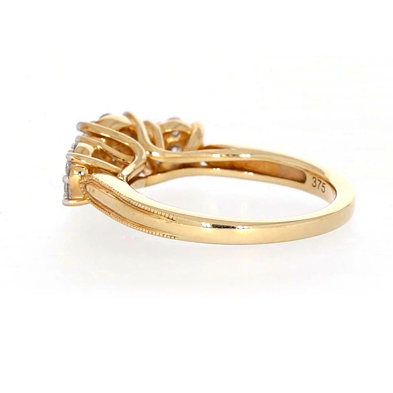 London 9ct Yellow Gold Round Brilliant Cut 3/4 CARAT tw of Diamonds Ring - Image 30