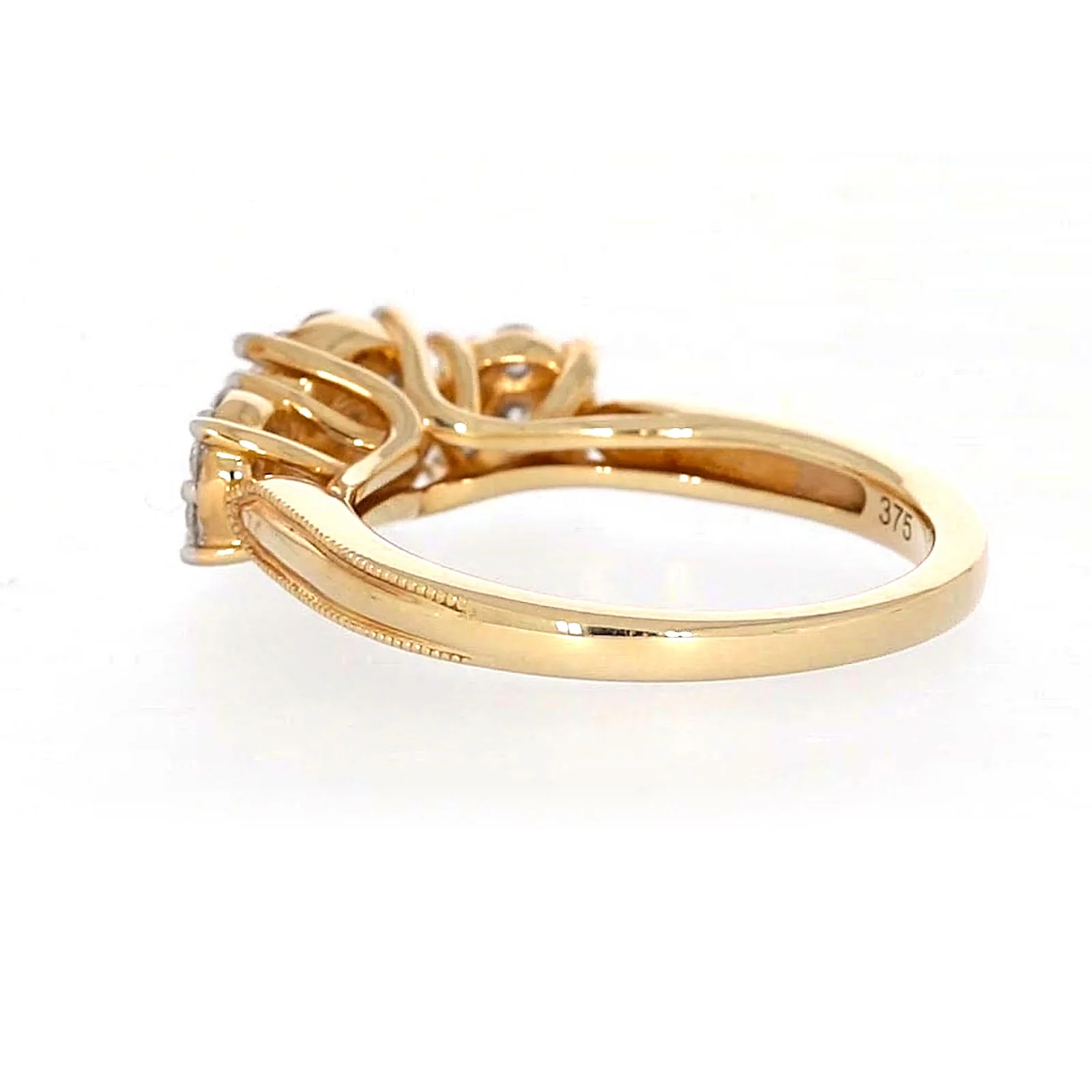 London 9ct Yellow Gold Round Brilliant Cut 3/4 CARAT tw of Diamonds Ring - Image 31