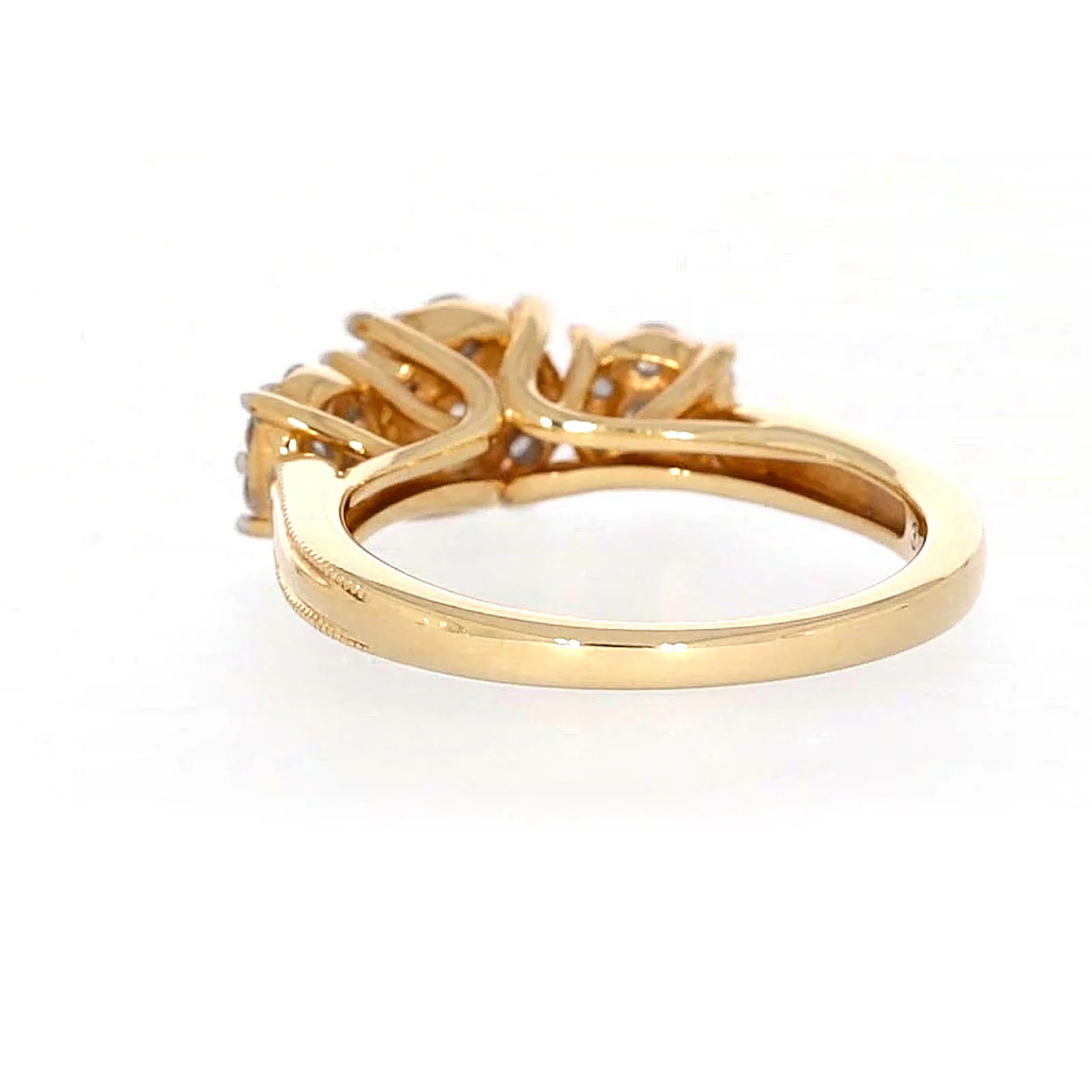 London 9ct Yellow Gold Round Brilliant Cut 3/4 CARAT tw of Diamonds Ring - Image 35