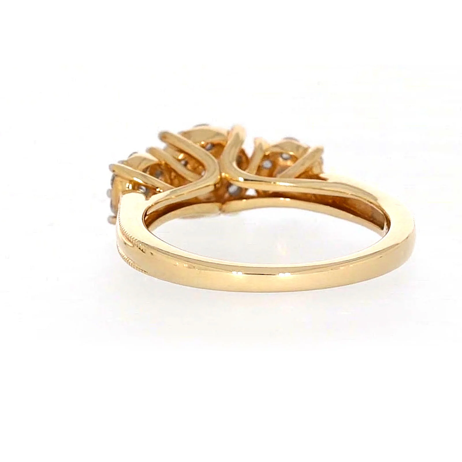 London 9ct Yellow Gold Round Brilliant Cut 3/4 CARAT tw of Diamonds Ring - Image 36