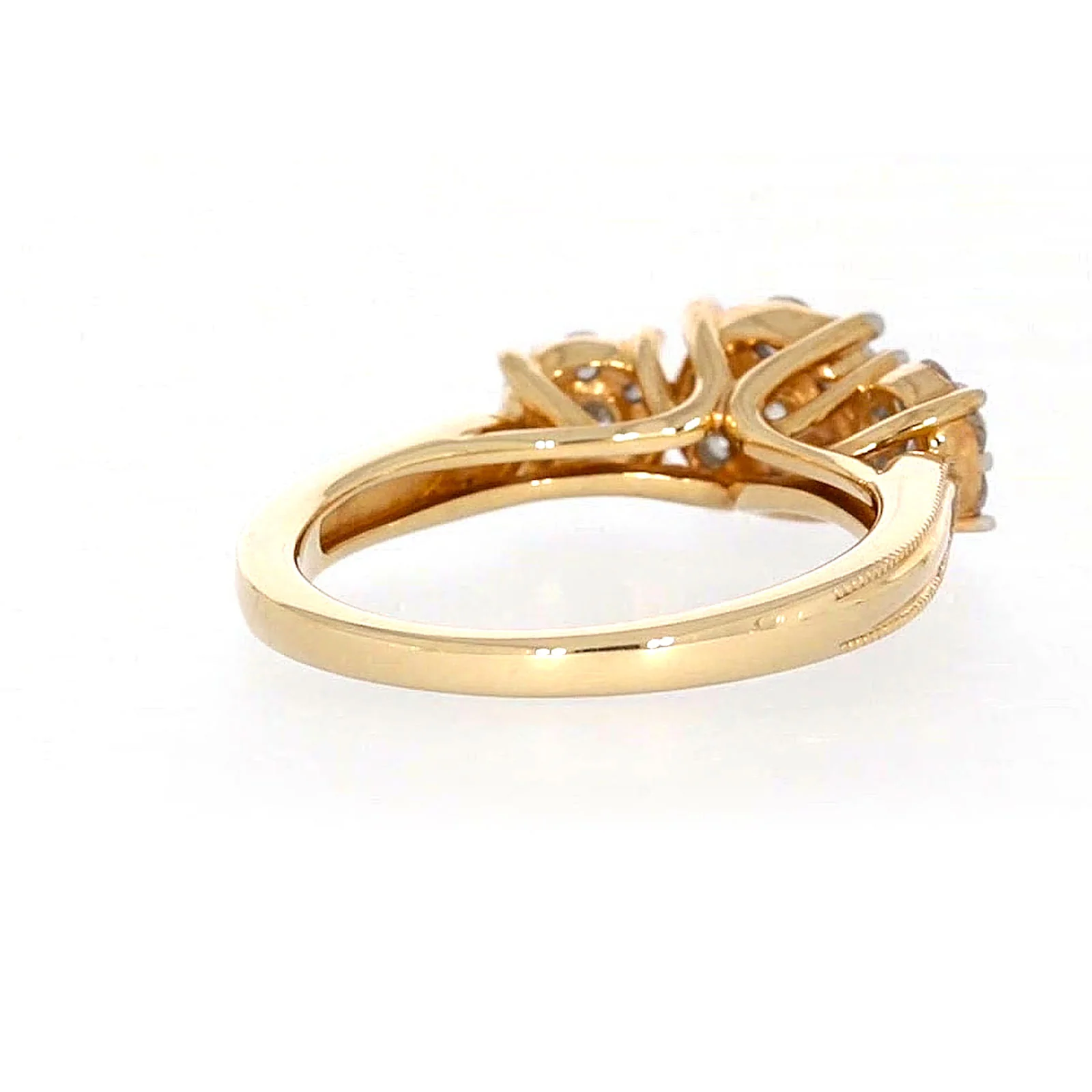 London 9ct Yellow Gold Round Brilliant Cut 3/4 CARAT tw of Diamonds Ring - Image 45