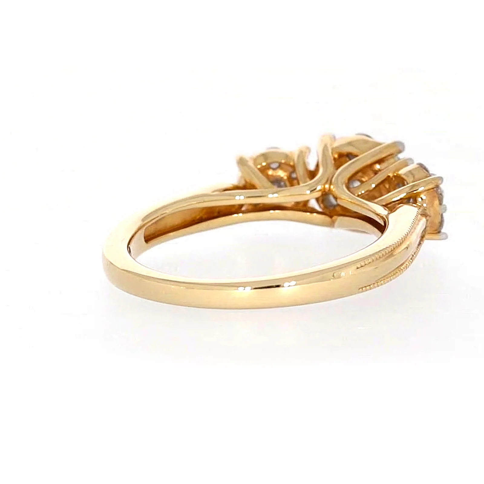 London 9ct Yellow Gold Round Brilliant Cut 3/4 CARAT tw of Diamonds Ring - Image 46