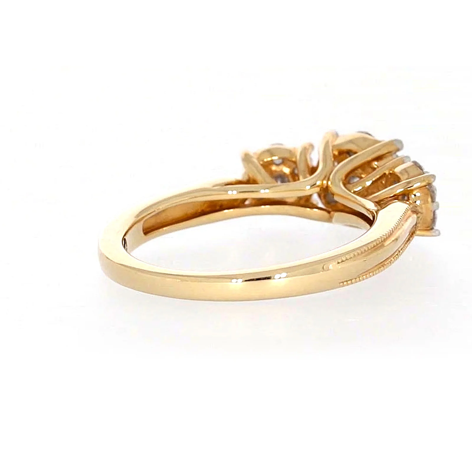 London 9ct Yellow Gold Round Brilliant Cut 3/4 CARAT tw of Diamonds Ring - Image 47