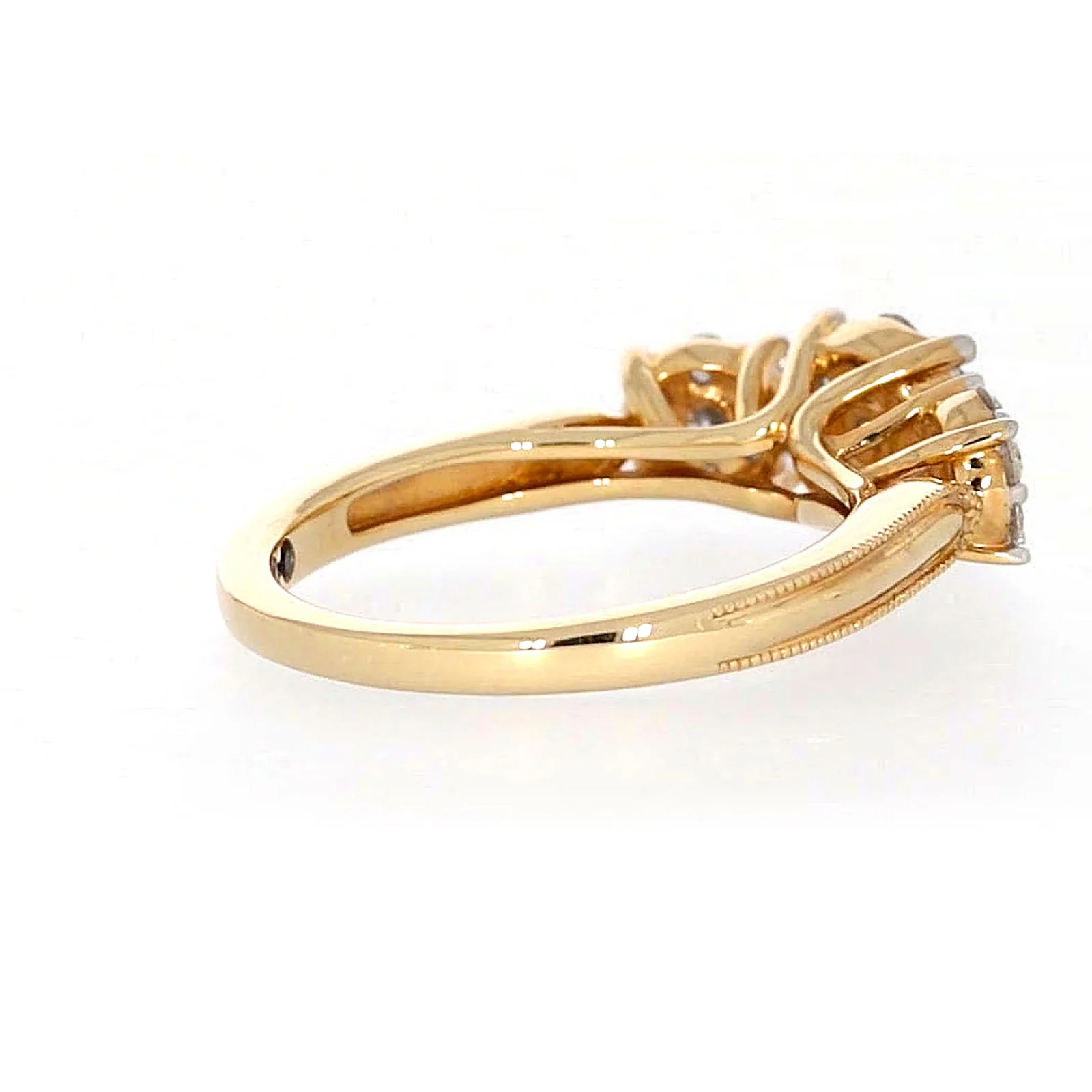 London 9ct Yellow Gold Round Brilliant Cut 3/4 CARAT tw of Diamonds Ring - Image 49