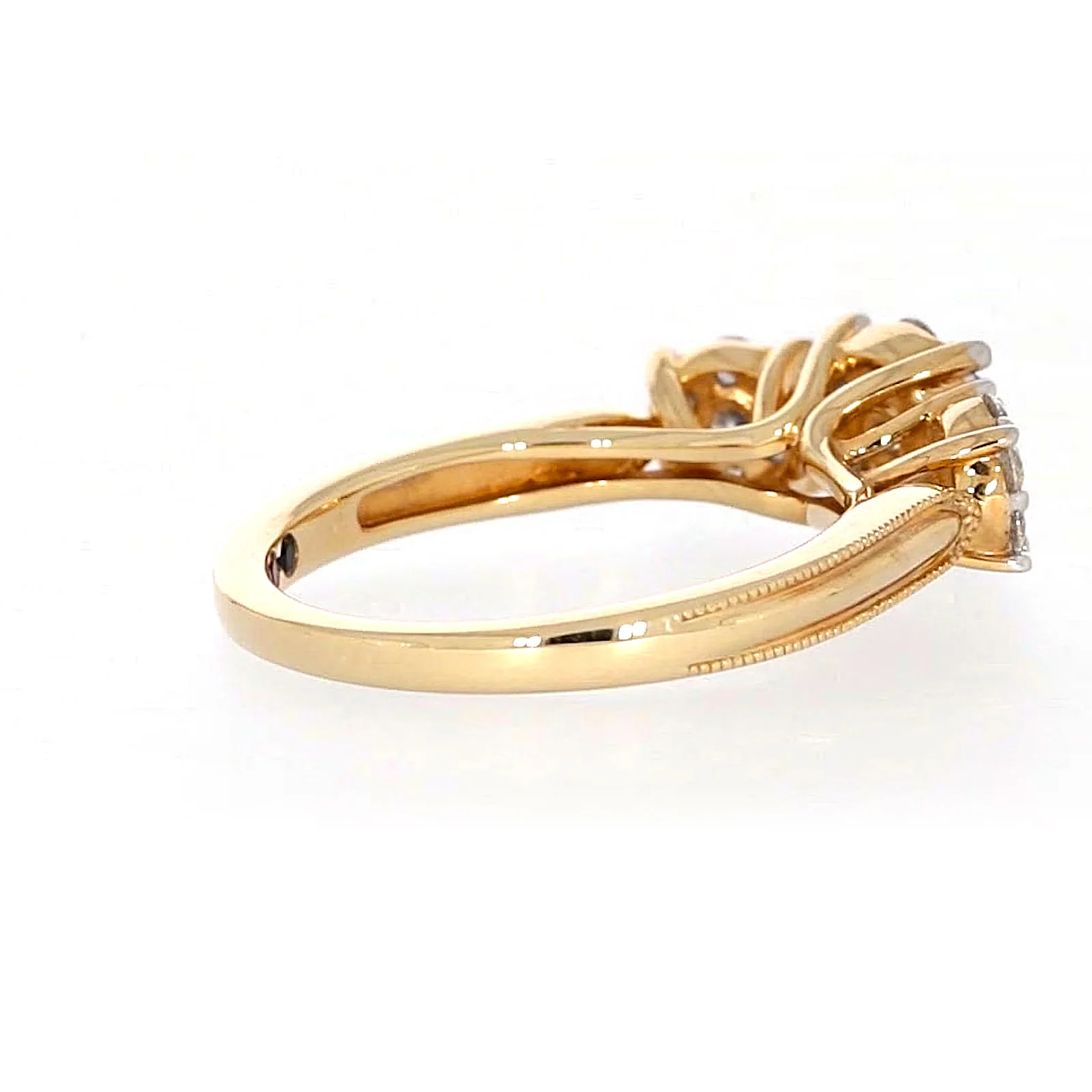London 9ct Yellow Gold Round Brilliant Cut 3/4 CARAT tw of Diamonds Ring - Image 50