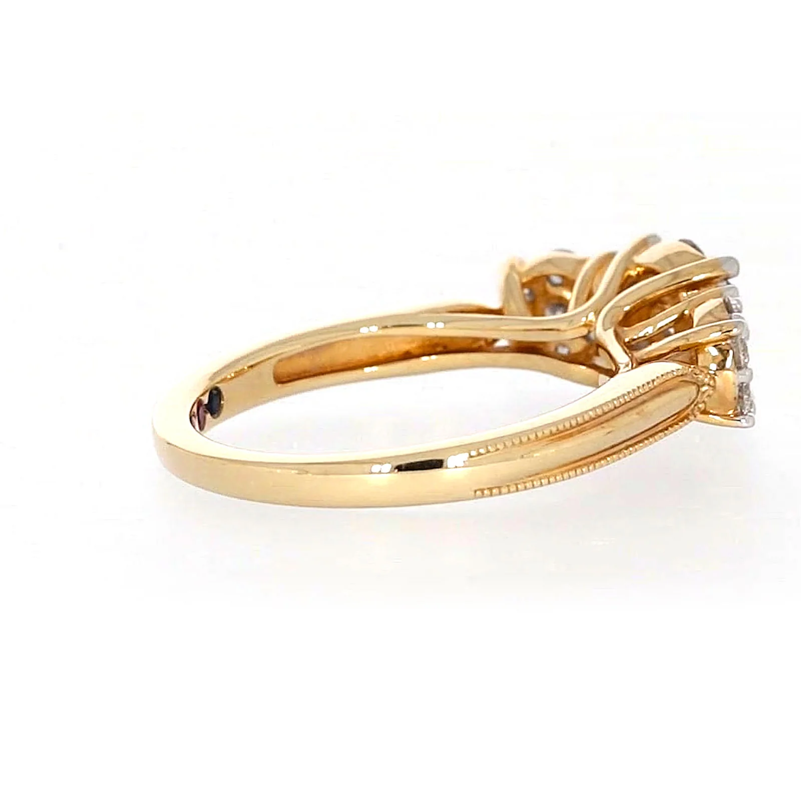 London 9ct Yellow Gold Round Brilliant Cut 3/4 CARAT tw of Diamonds Ring - Image 51
