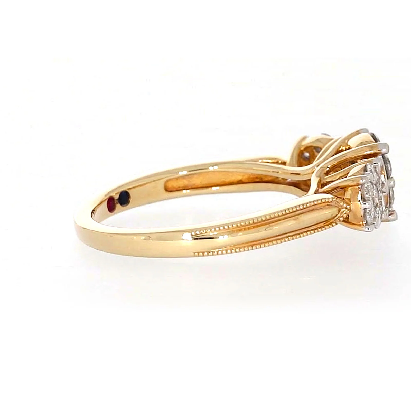 London 9ct Yellow Gold Round Brilliant Cut 3/4 CARAT tw of Diamonds Ring - Image 55