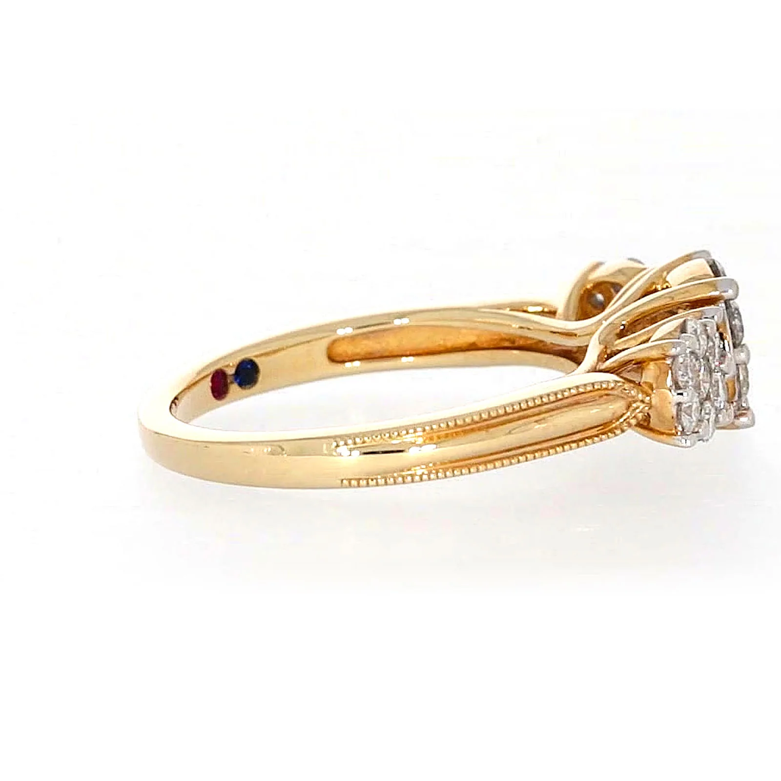 London 9ct Yellow Gold Round Brilliant Cut 3/4 CARAT tw of Diamonds Ring - Image 56