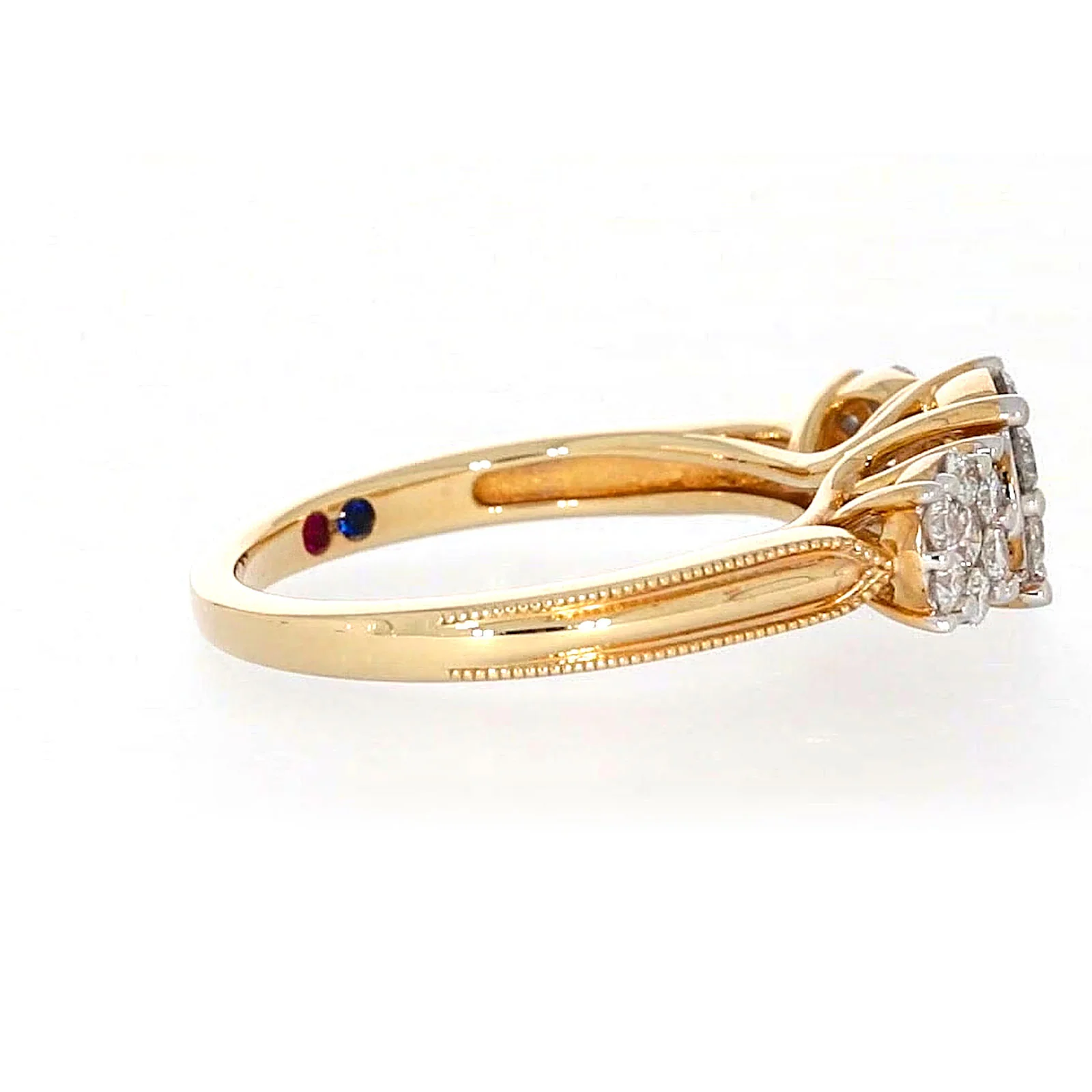 London 9ct Yellow Gold Round Brilliant Cut 3/4 CARAT tw of Diamonds Ring - Image 57