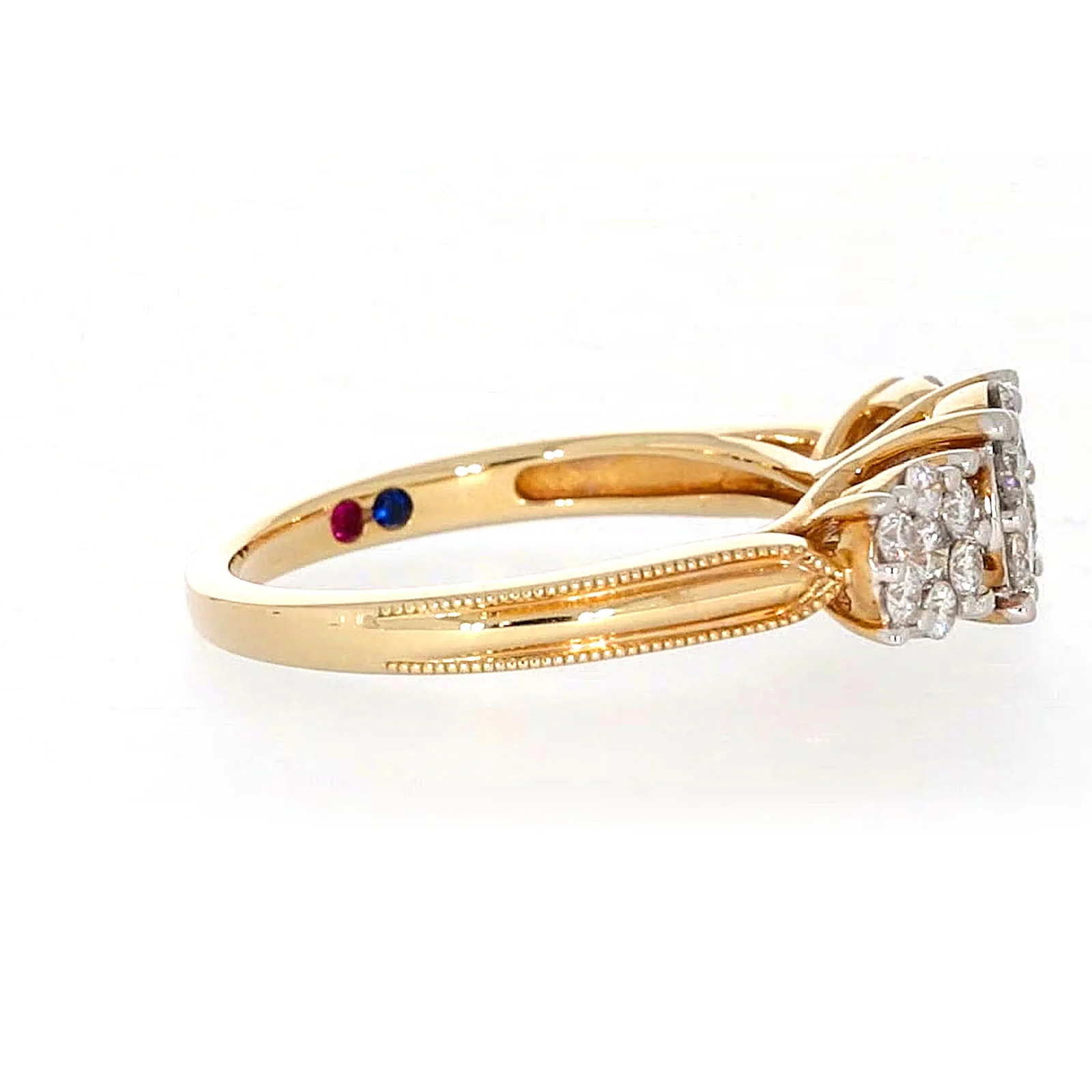 London 9ct Yellow Gold Round Brilliant Cut 3/4 CARAT tw of Diamonds Ring - Image 59