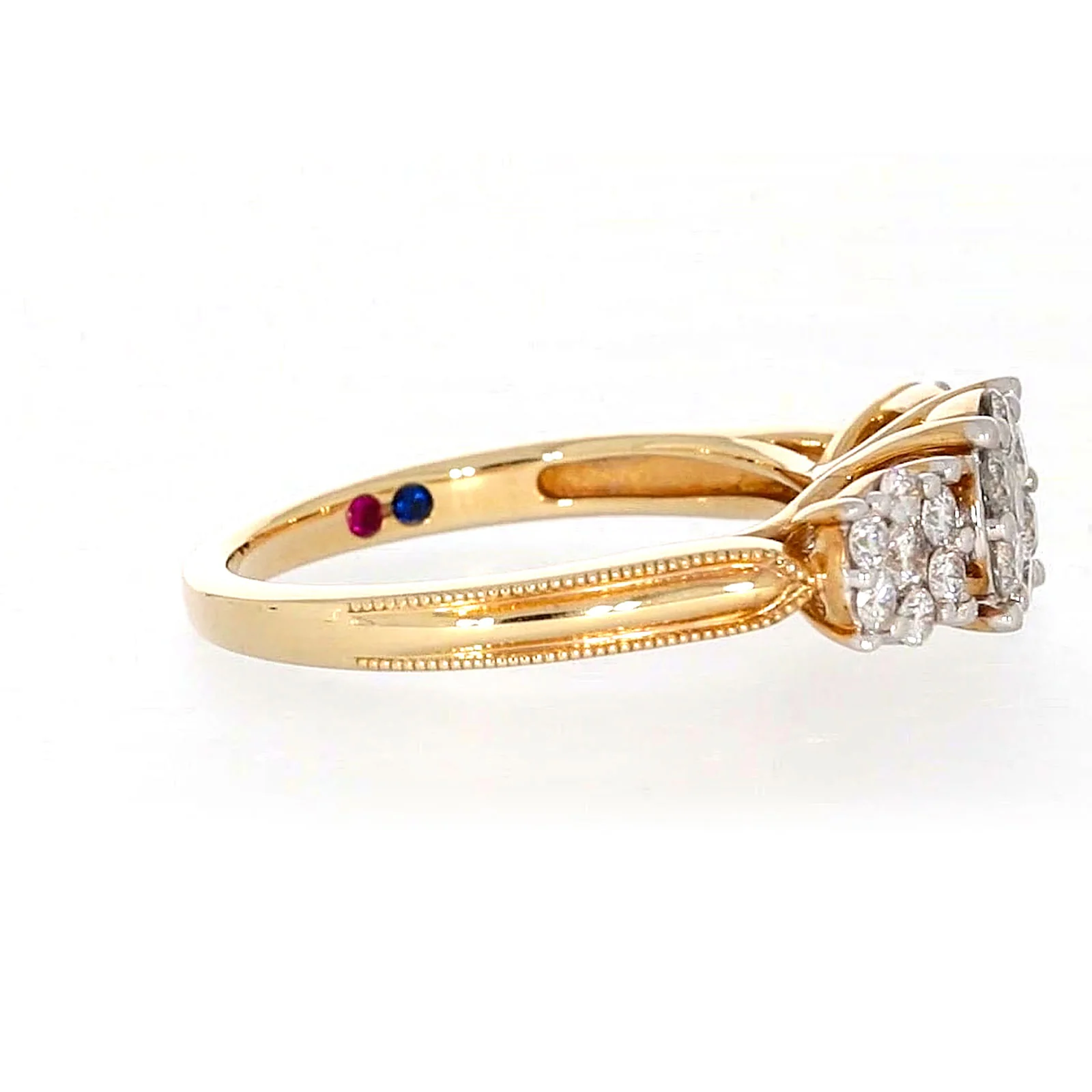London 9ct Yellow Gold Round Brilliant Cut 3/4 CARAT tw of Diamonds Ring - Image 60