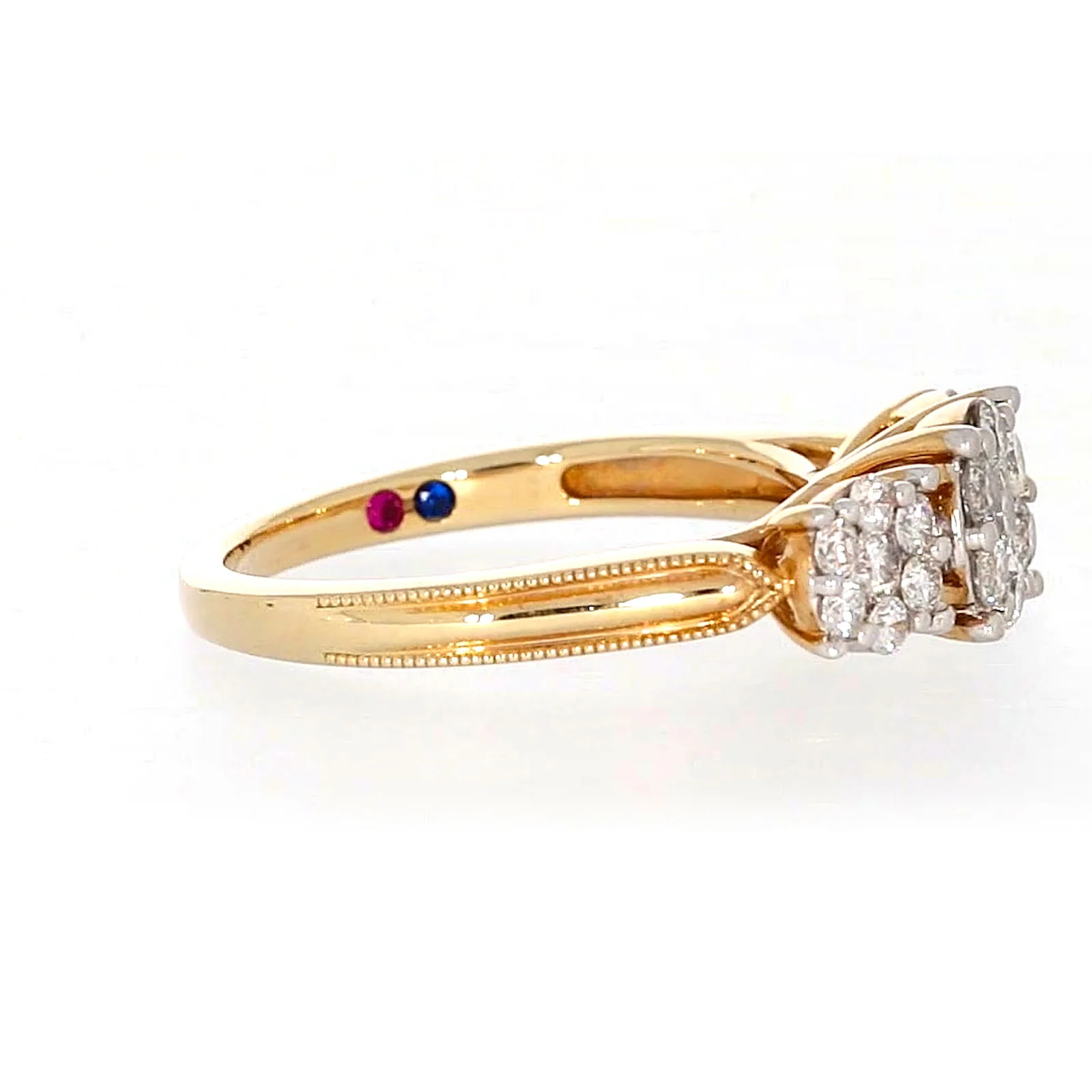 London 9ct Yellow Gold Round Brilliant Cut 3/4 CARAT tw of Diamonds Ring - Image 61