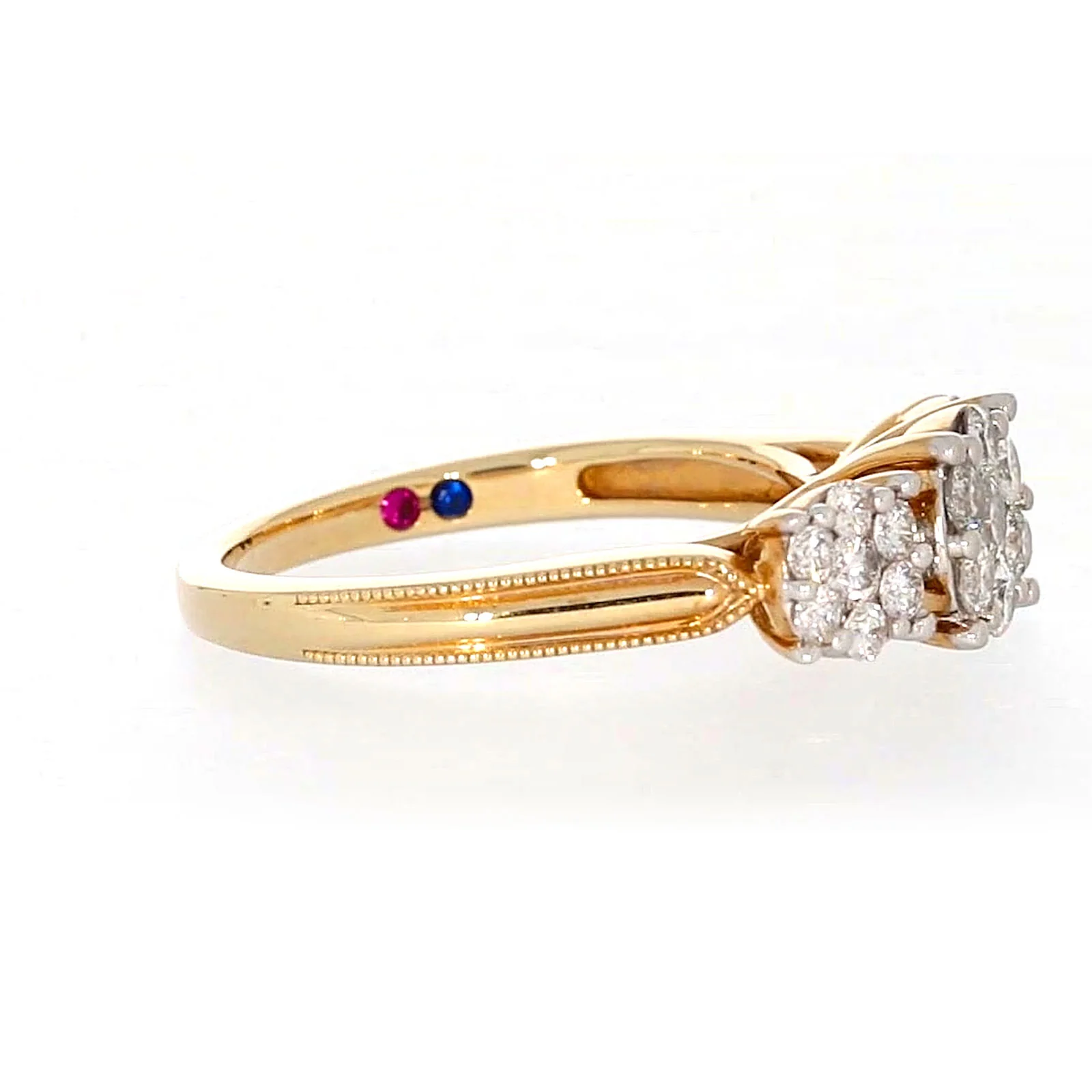 London 9ct Yellow Gold Round Brilliant Cut 3/4 CARAT tw of Diamonds Ring - Image 62