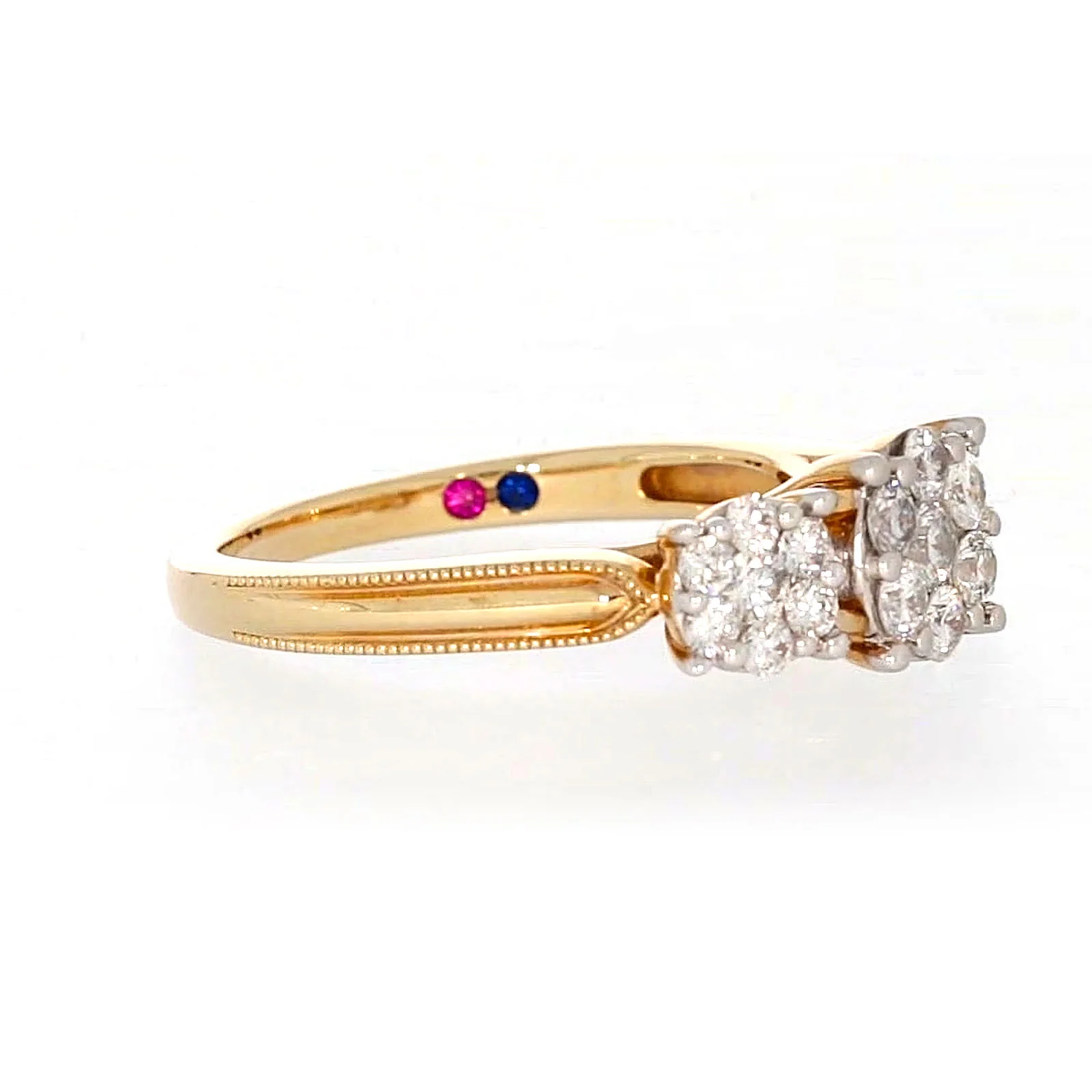 London 9ct Yellow Gold Round Brilliant Cut 3/4 CARAT tw of Diamonds Ring - Image 65