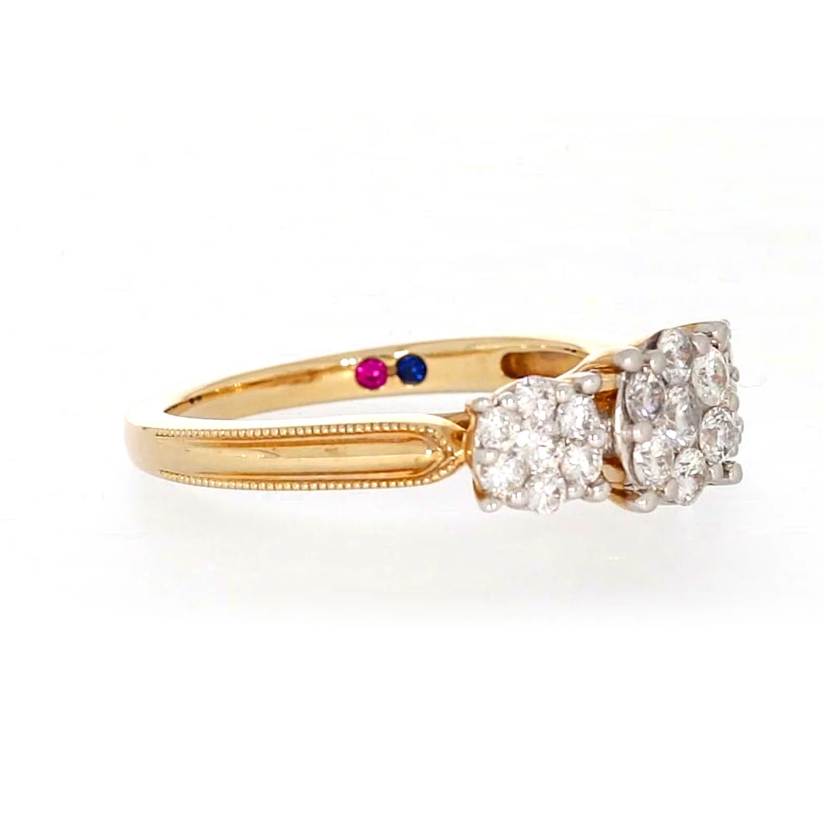 London 9ct Yellow Gold Round Brilliant Cut 3/4 CARAT tw of Diamonds Ring - Image 66