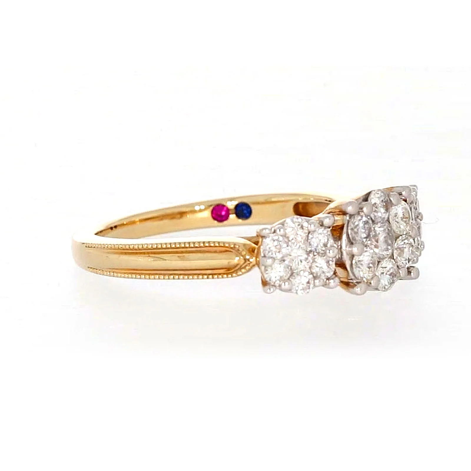 London 9ct Yellow Gold Round Brilliant Cut 3/4 CARAT tw of Diamonds Ring - Image 67