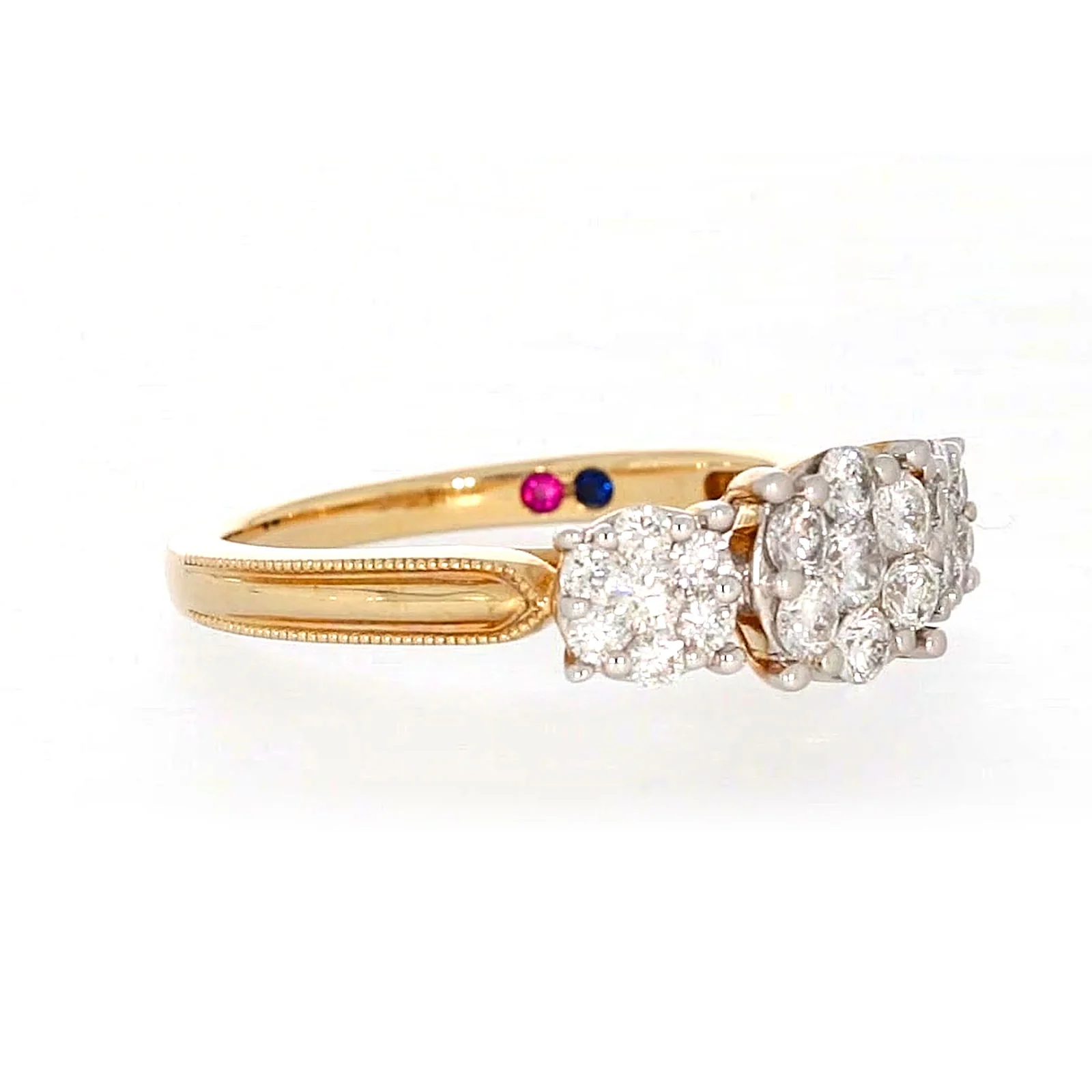 London 9ct Yellow Gold Round Brilliant Cut 3/4 CARAT tw of Diamonds Ring - Image 68