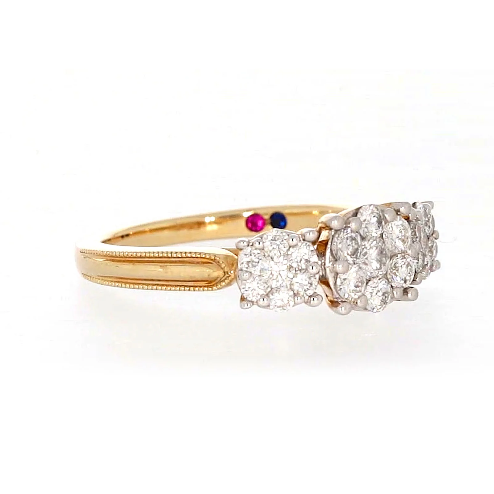 London 9ct Yellow Gold Round Brilliant Cut 3/4 CARAT tw of Diamonds Ring - Image 69