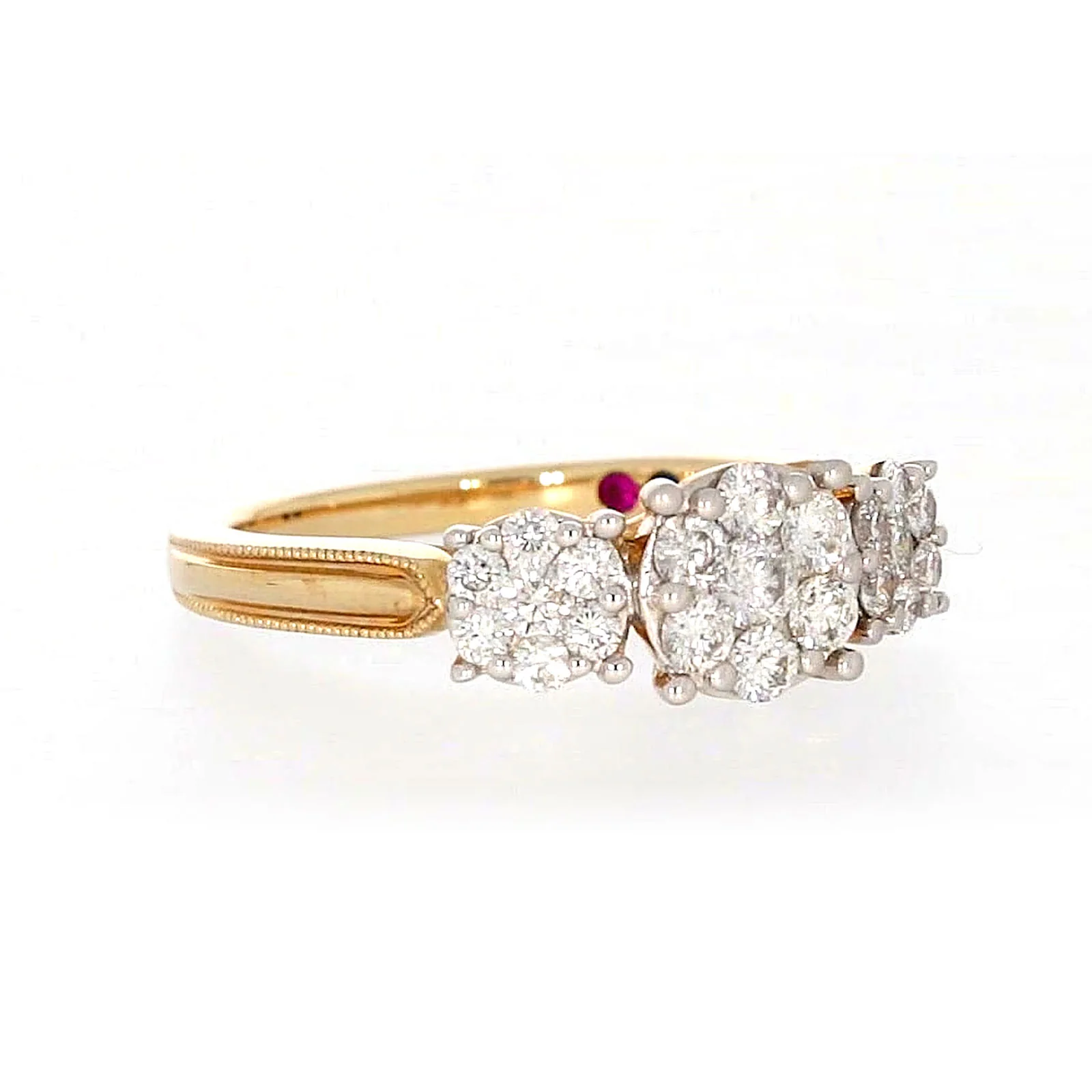 London 9ct Yellow Gold Round Brilliant Cut 3/4 CARAT tw of Diamonds Ring - Image 71