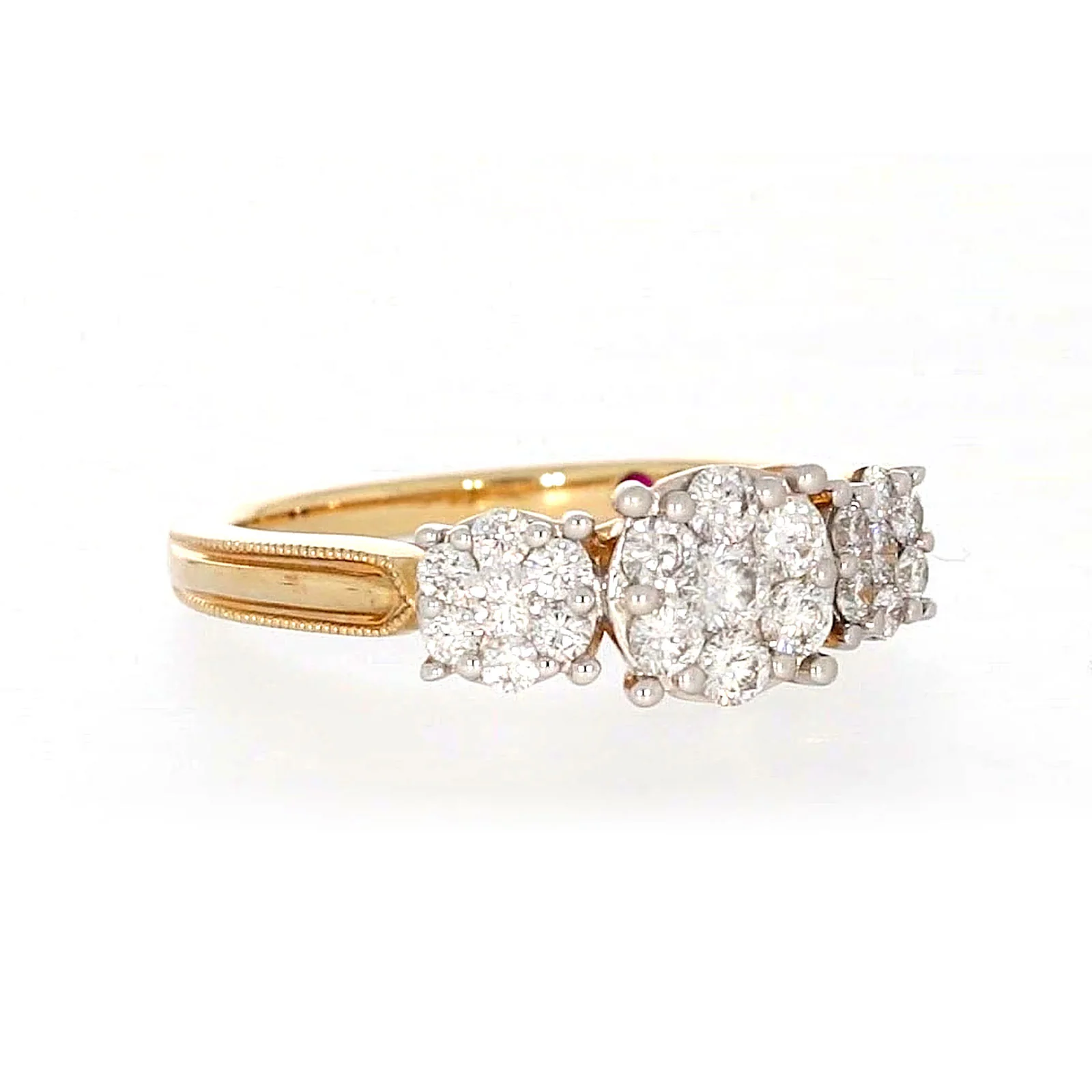 London 9ct Yellow Gold Round Brilliant Cut 3/4 CARAT tw of Diamonds Ring - Image 72