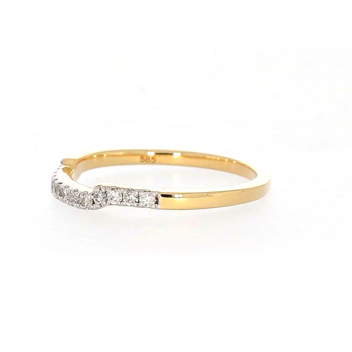 Paris 14ct Yellow Gold Round Brilliant Cut 0.20 CARAT tw of Diamonds Ring - Image 17