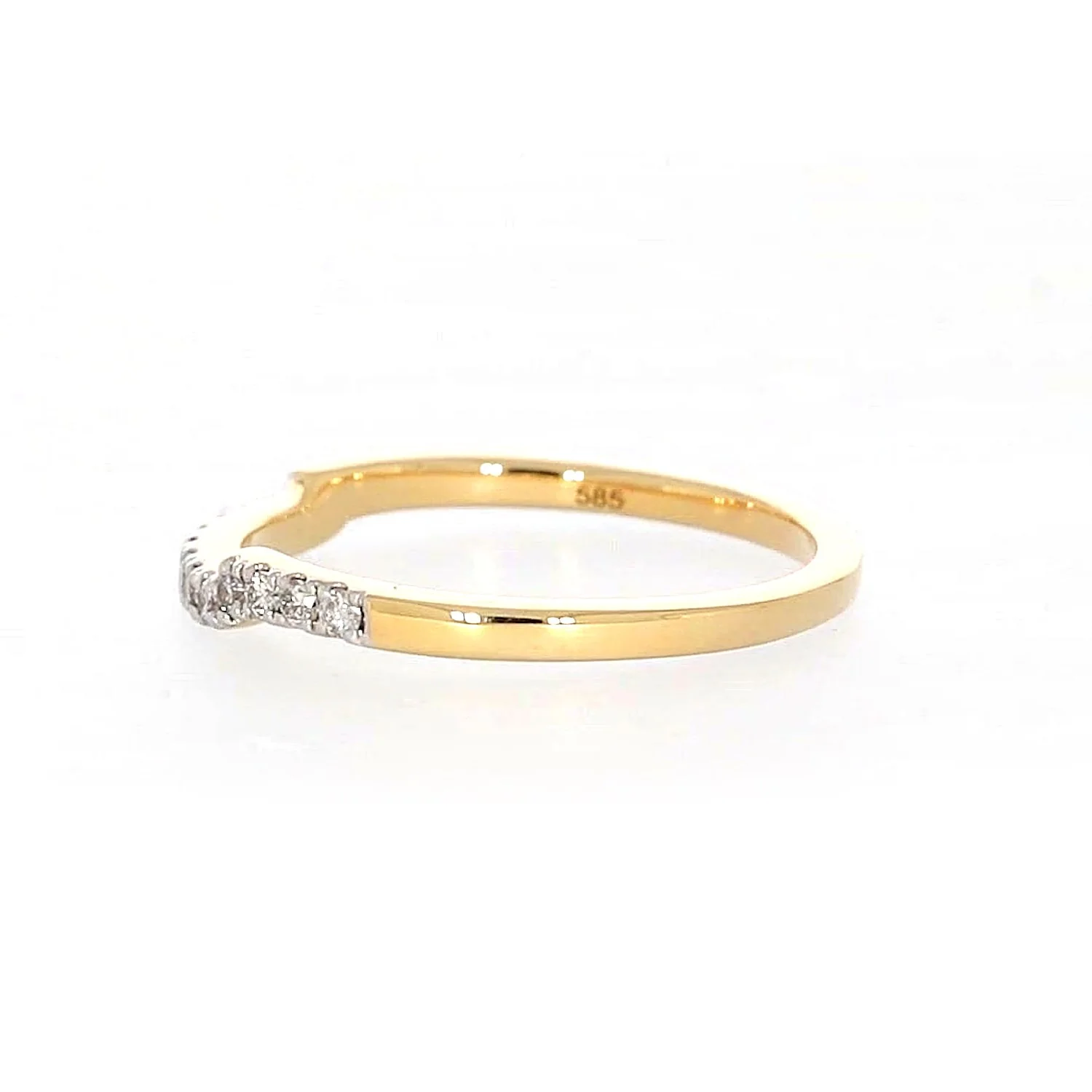 Paris 14ct Yellow Gold Round Brilliant Cut 0.20 CARAT tw of Diamonds Ring - Image 22