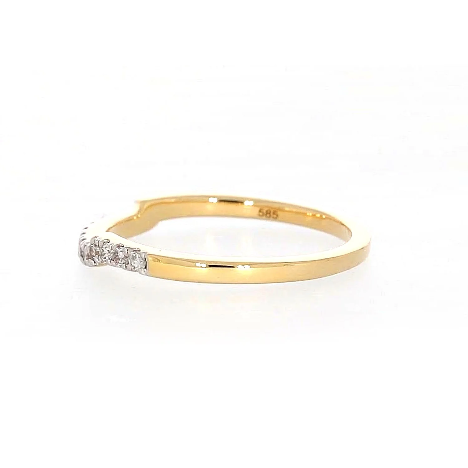 Paris 14ct Yellow Gold Round Brilliant Cut 0.20 CARAT tw of Diamonds Ring - Image 23