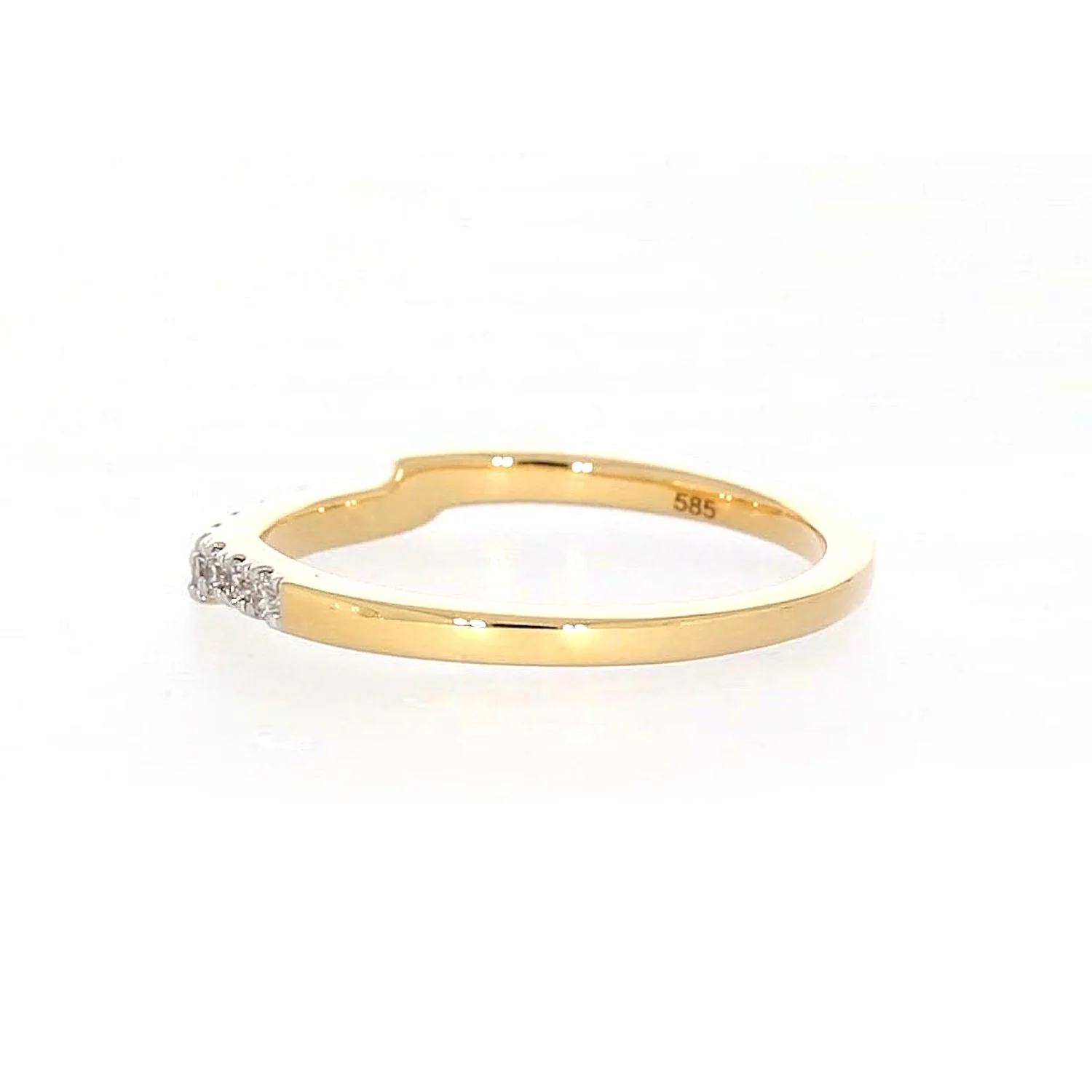 Paris 14ct Yellow Gold Round Brilliant Cut 0.20 CARAT tw of Diamonds Ring - Image 26