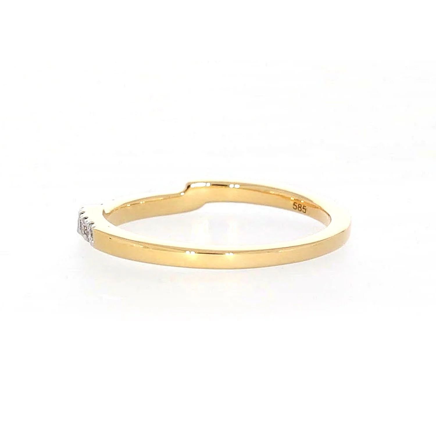 Paris 14ct Yellow Gold Round Brilliant Cut 0.20 CARAT tw of Diamonds Ring - Image 29