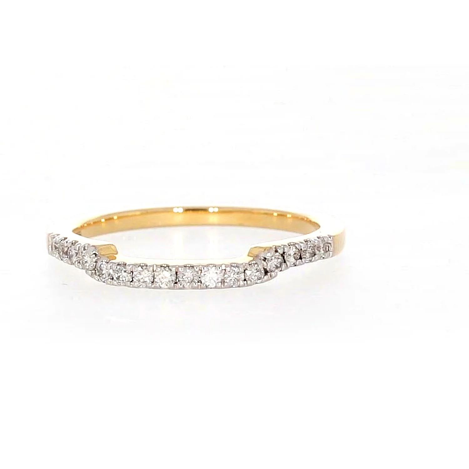 Paris 14ct Yellow Gold Round Brilliant Cut 0.20 CARAT tw of Diamonds Ring - Image 3