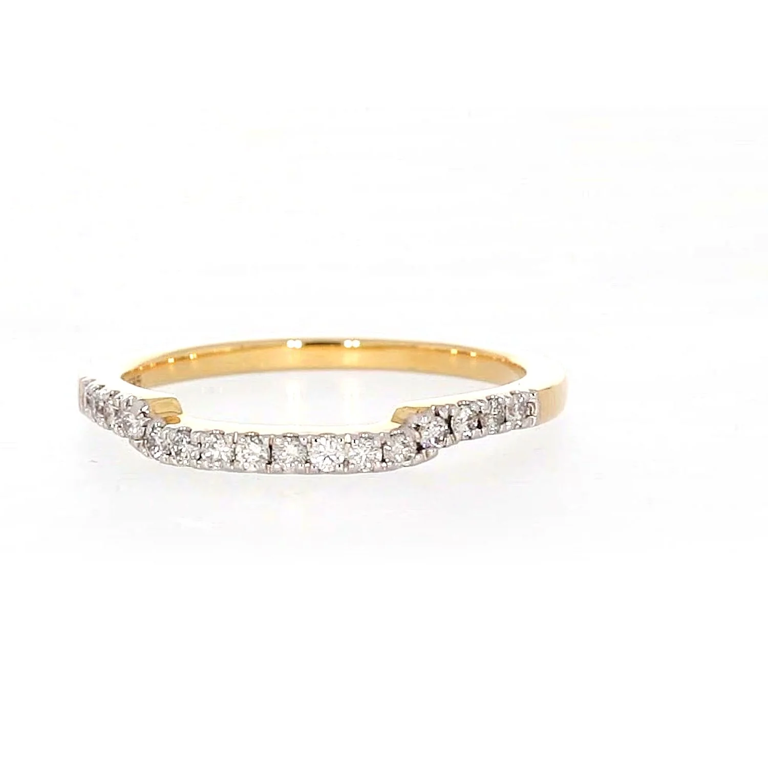 Paris 14ct Yellow Gold Round Brilliant Cut 0.20 CARAT tw of Diamonds Ring - Image 4
