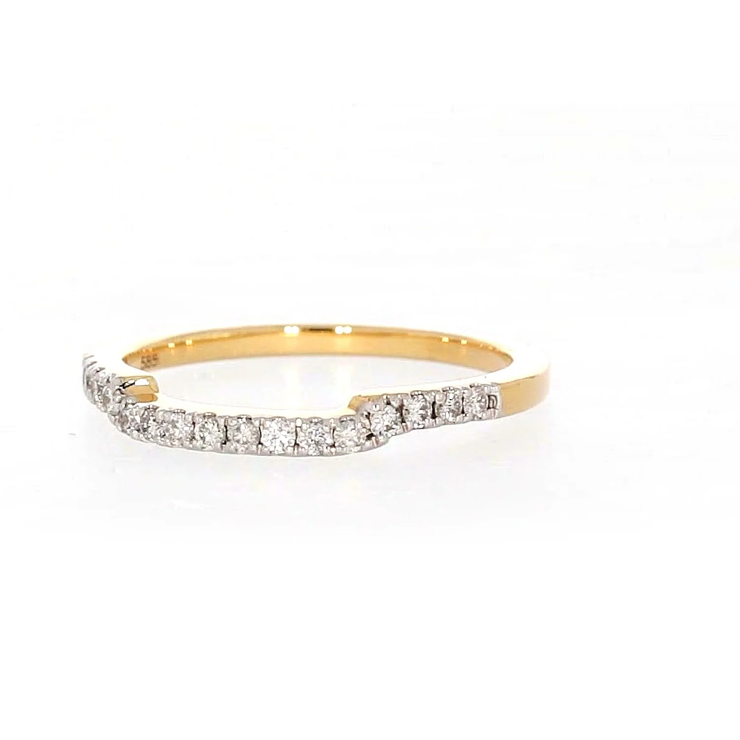 Paris 14ct Yellow Gold Round Brilliant Cut 0.20 CARAT tw of Diamonds Ring - Image 6