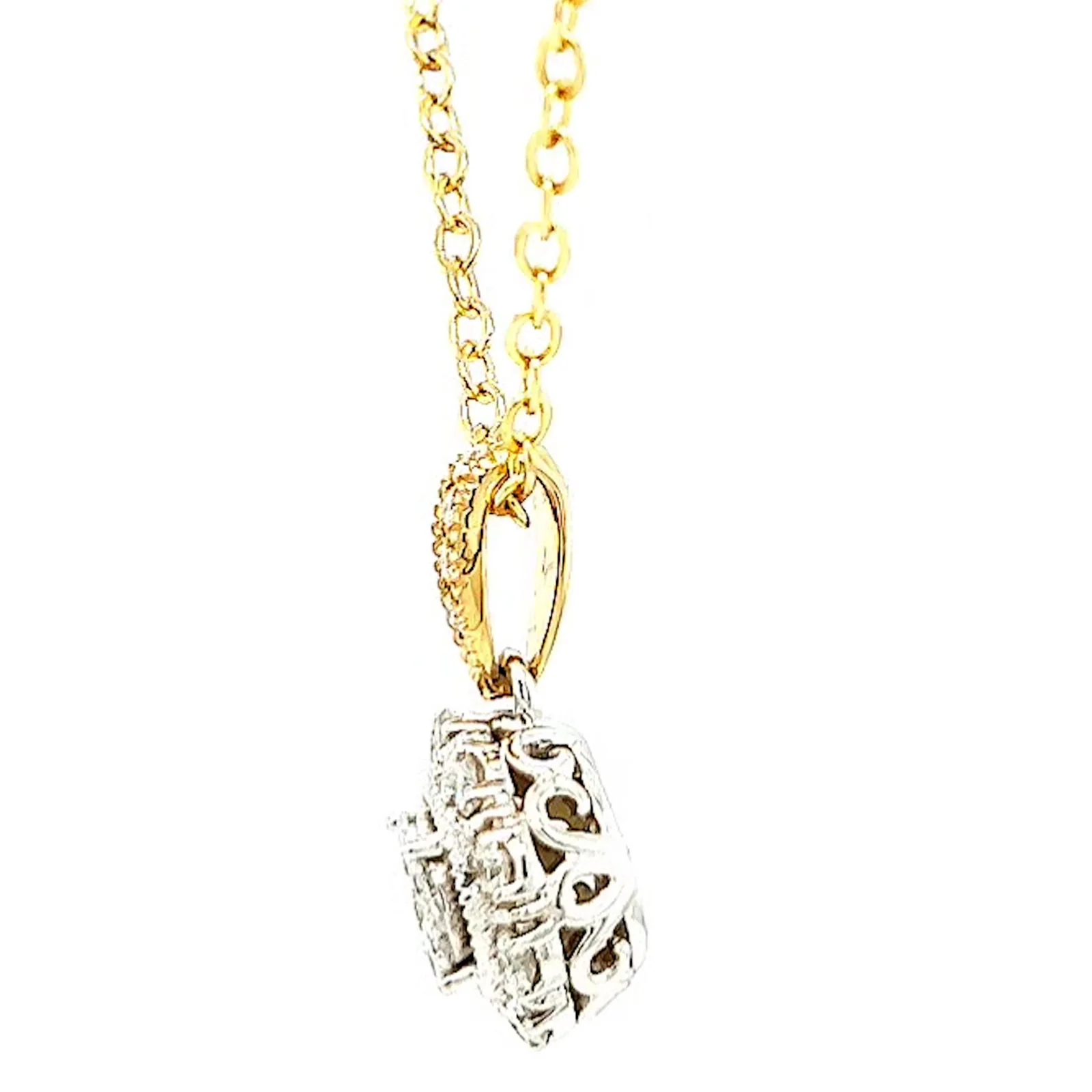 London 9ct Two Tone Gold Round Brilliant Cut 0.40 CARAT tw of Diamonds Pendant - Image 18