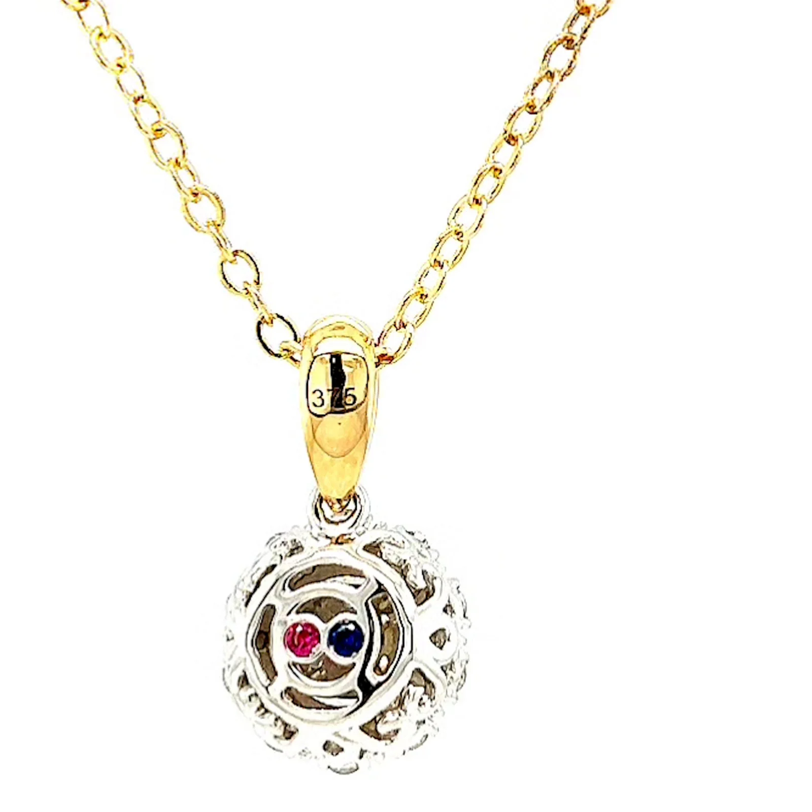London 9ct Two Tone Gold Round Brilliant Cut 0.40 CARAT tw of Diamonds Pendant - Image 40