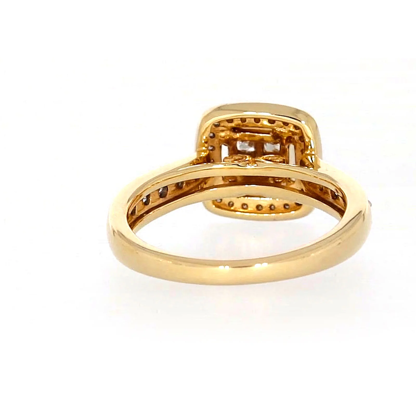 New York 14ct Yellow Gold Round Brilliant & Princess Cut 3/4 Carat tw of Diamonds Ring - Image 40