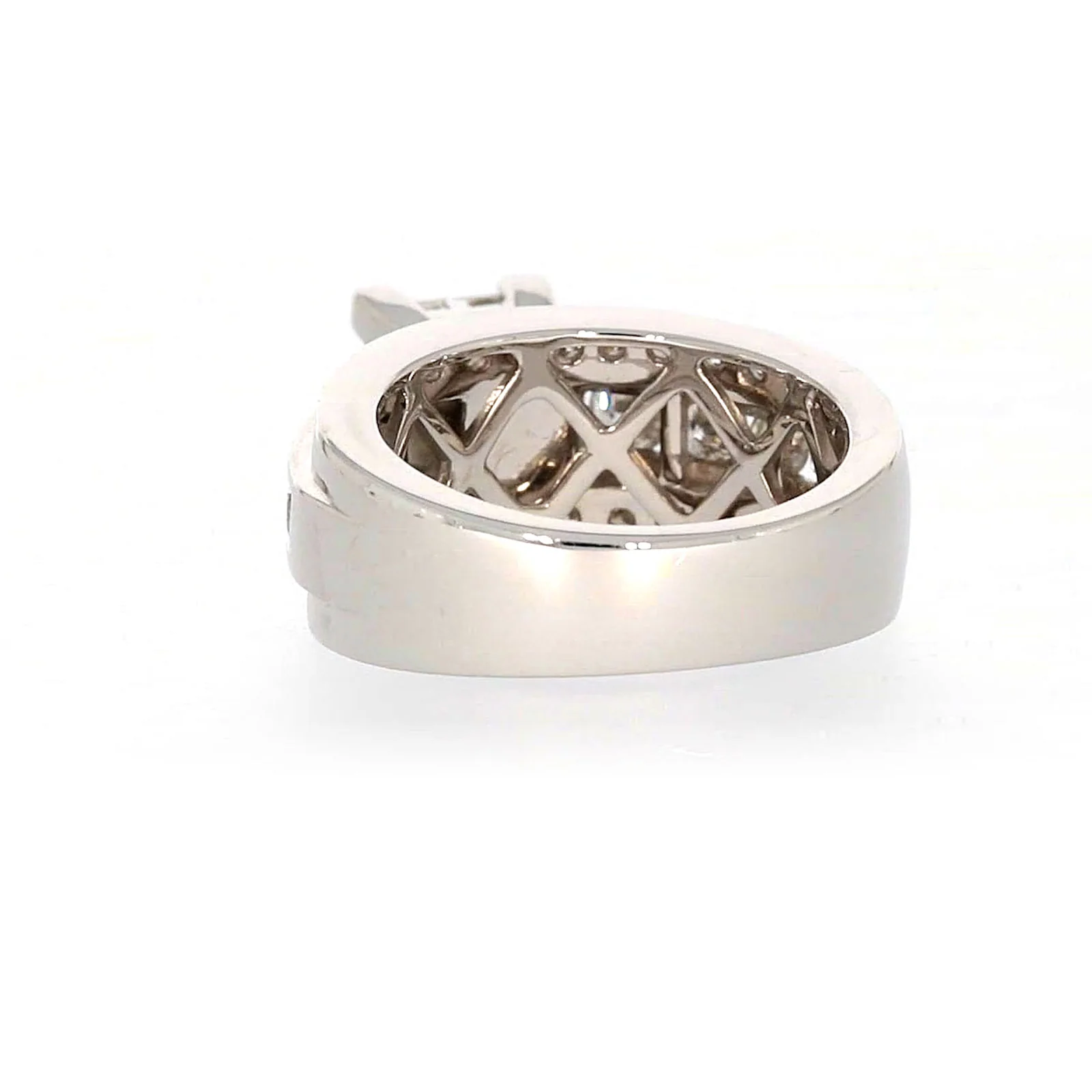 New York 14ct White Gold Round Brilliant & Princess Cut 2.65 CARAT tw of Diamonds Ring - Image 35