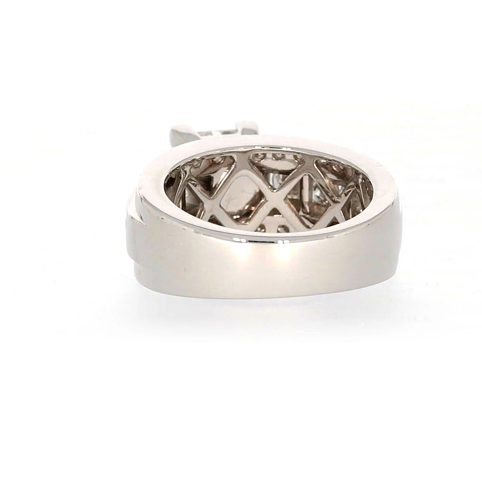 New York 14ct White Gold Round Brilliant & Princess Cut 2.65 CARAT tw of Diamonds Ring - Image 36