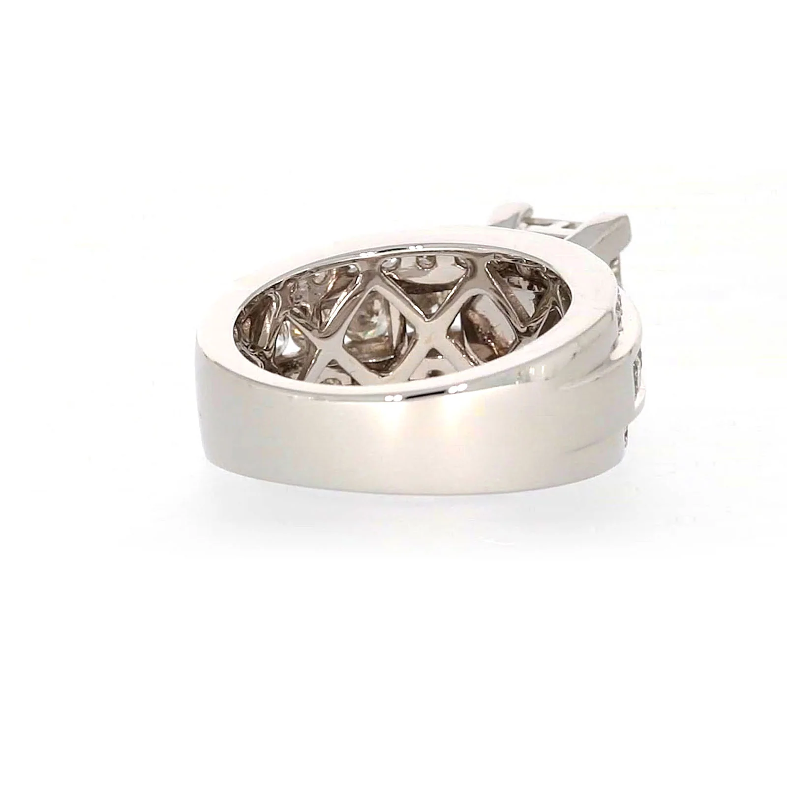 New York 14ct White Gold Round Brilliant & Princess Cut 2.65 CARAT tw of Diamonds Ring - Image 45