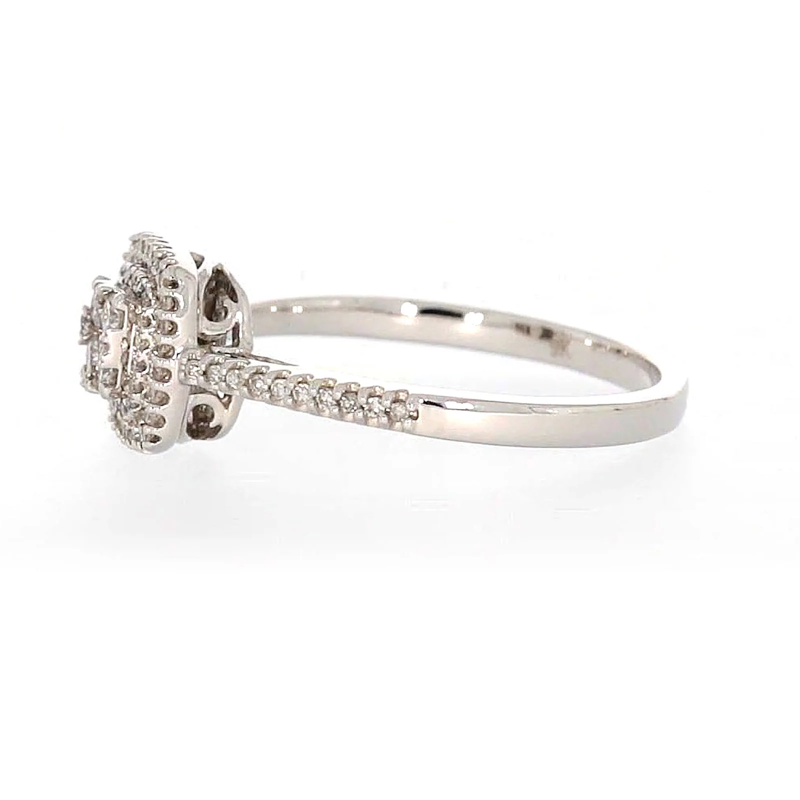 London 9ct White Gold Round Brilliant Cut 0.33 CARAT tw  of Diamonds Ring - Image 17