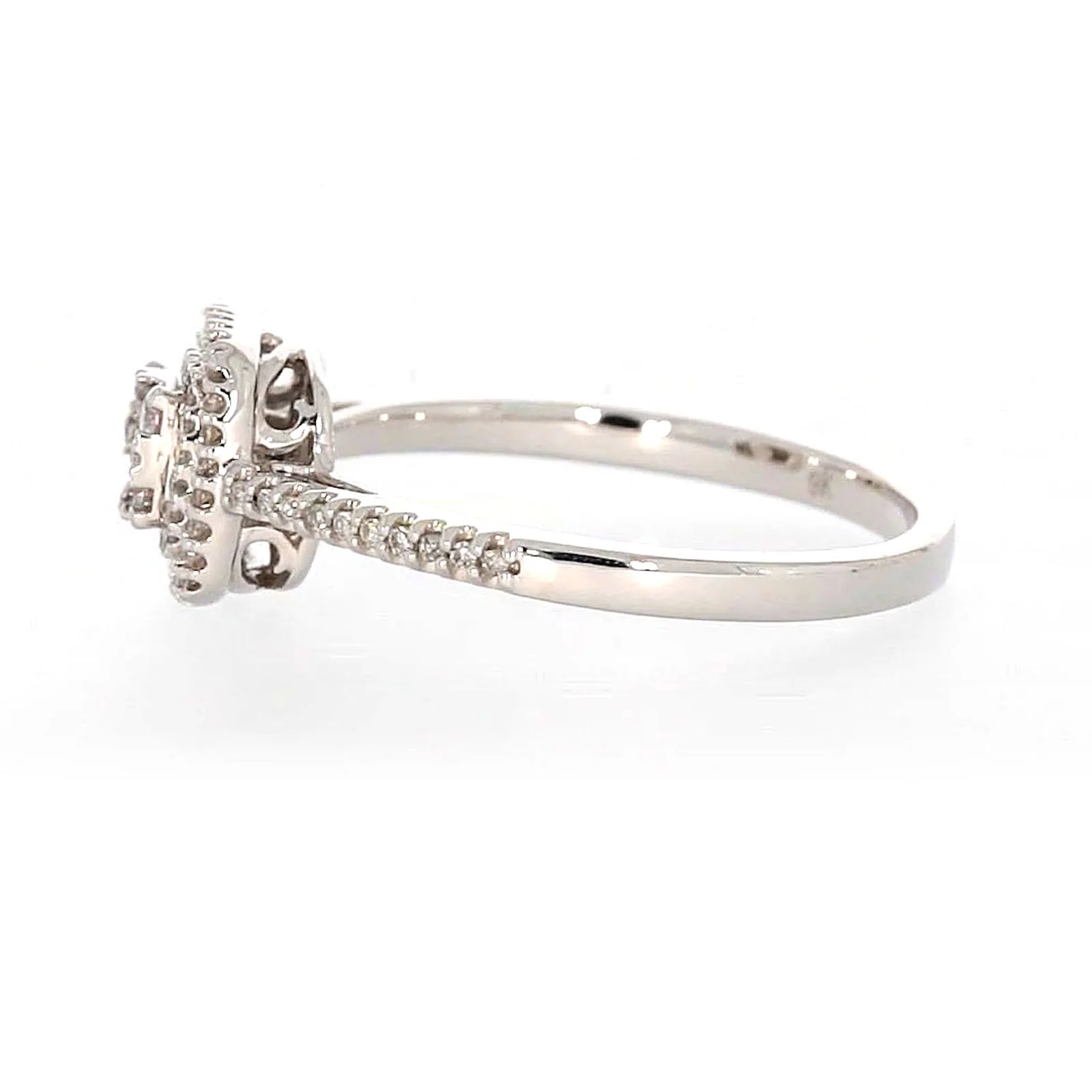 London 9ct White Gold Round Brilliant Cut 0.33 CARAT tw  of Diamonds Ring - Image 19